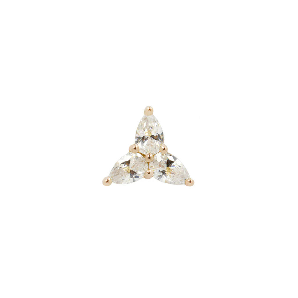 3 Little Pears Threadless End with CZ - Image 4