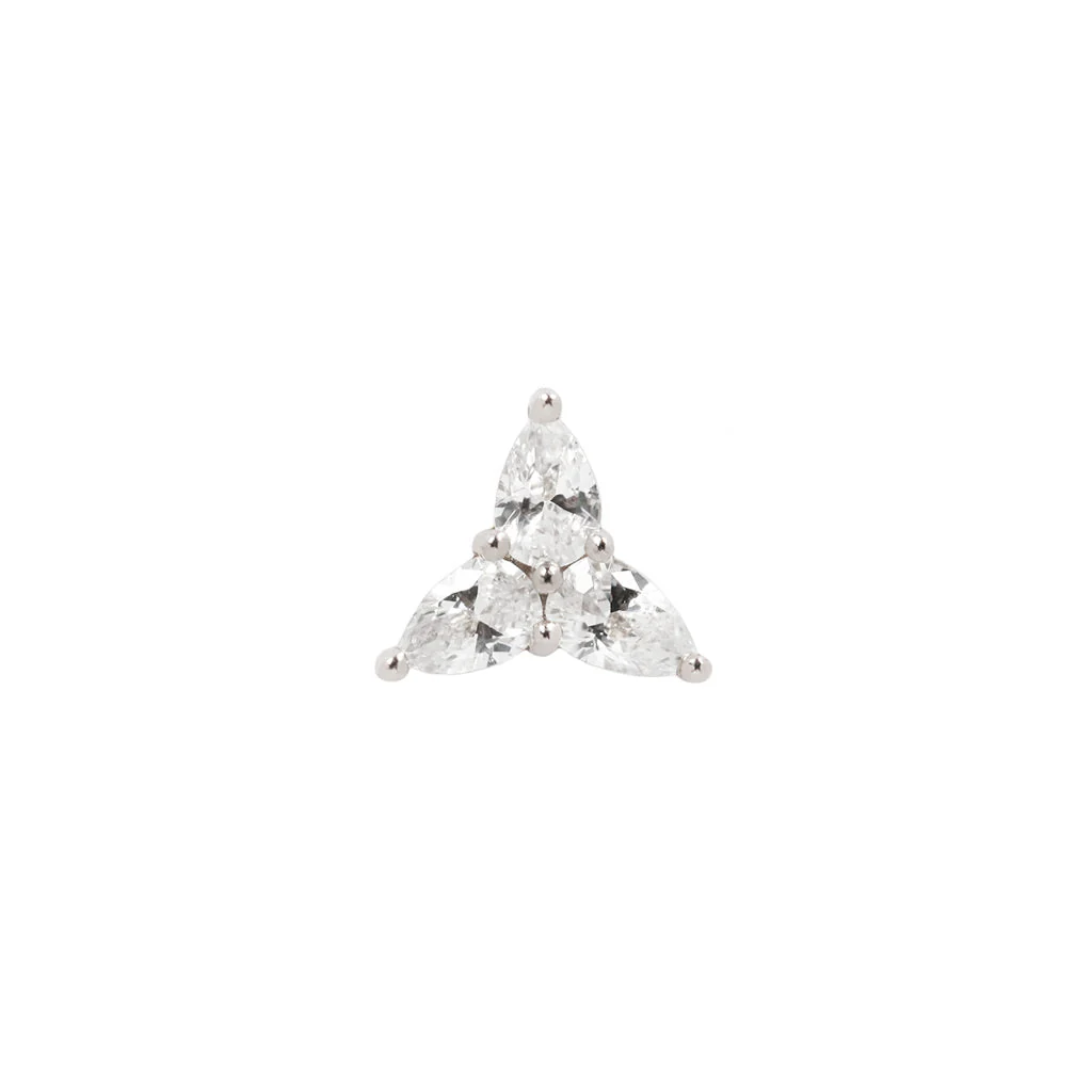 3 Little Pears Threadless End with CZ - Image 5