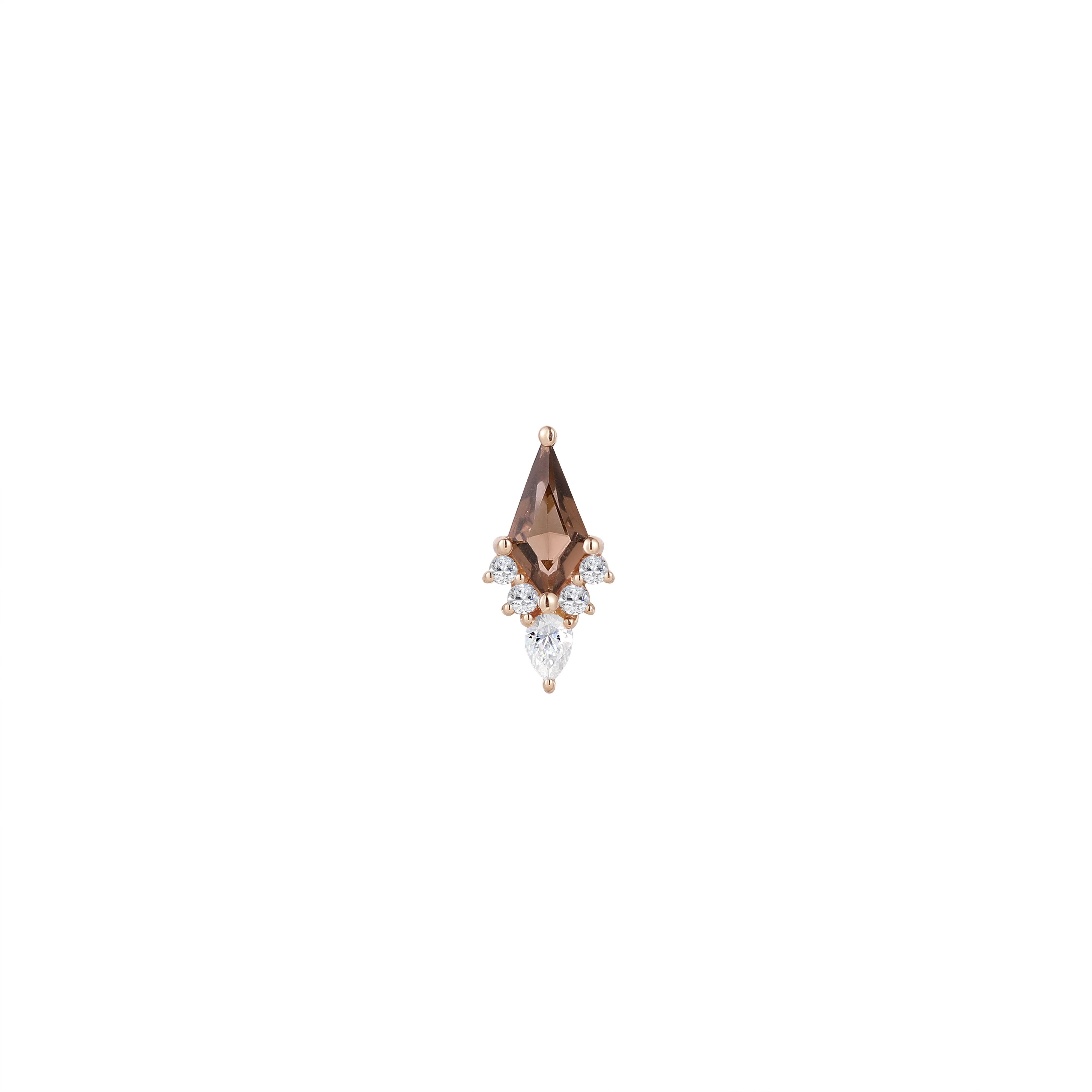Afterglow Threadless End with Smoky Quartz - Image 6