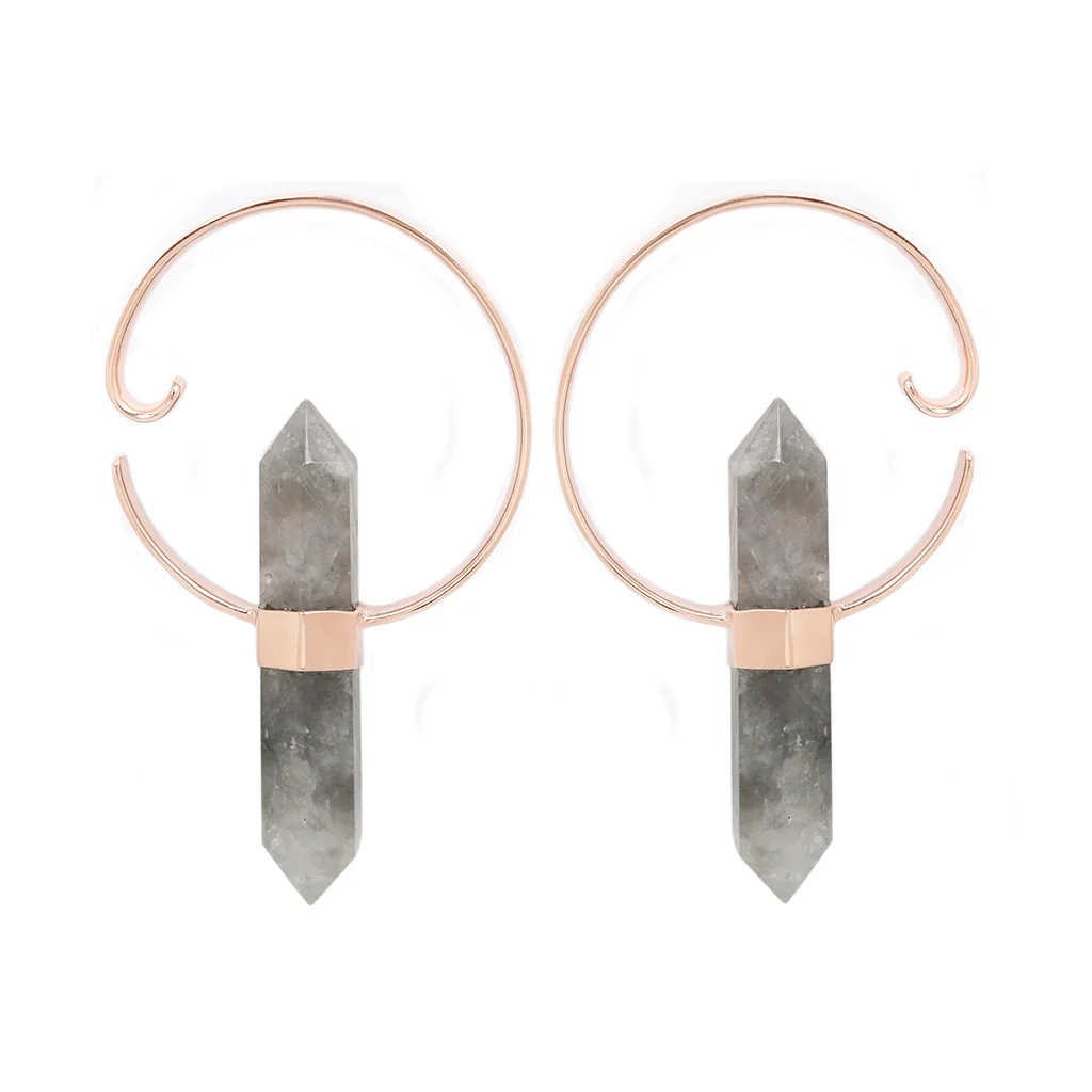 Alchemy Weights - Smoky Quartz + Rose Gold Plated