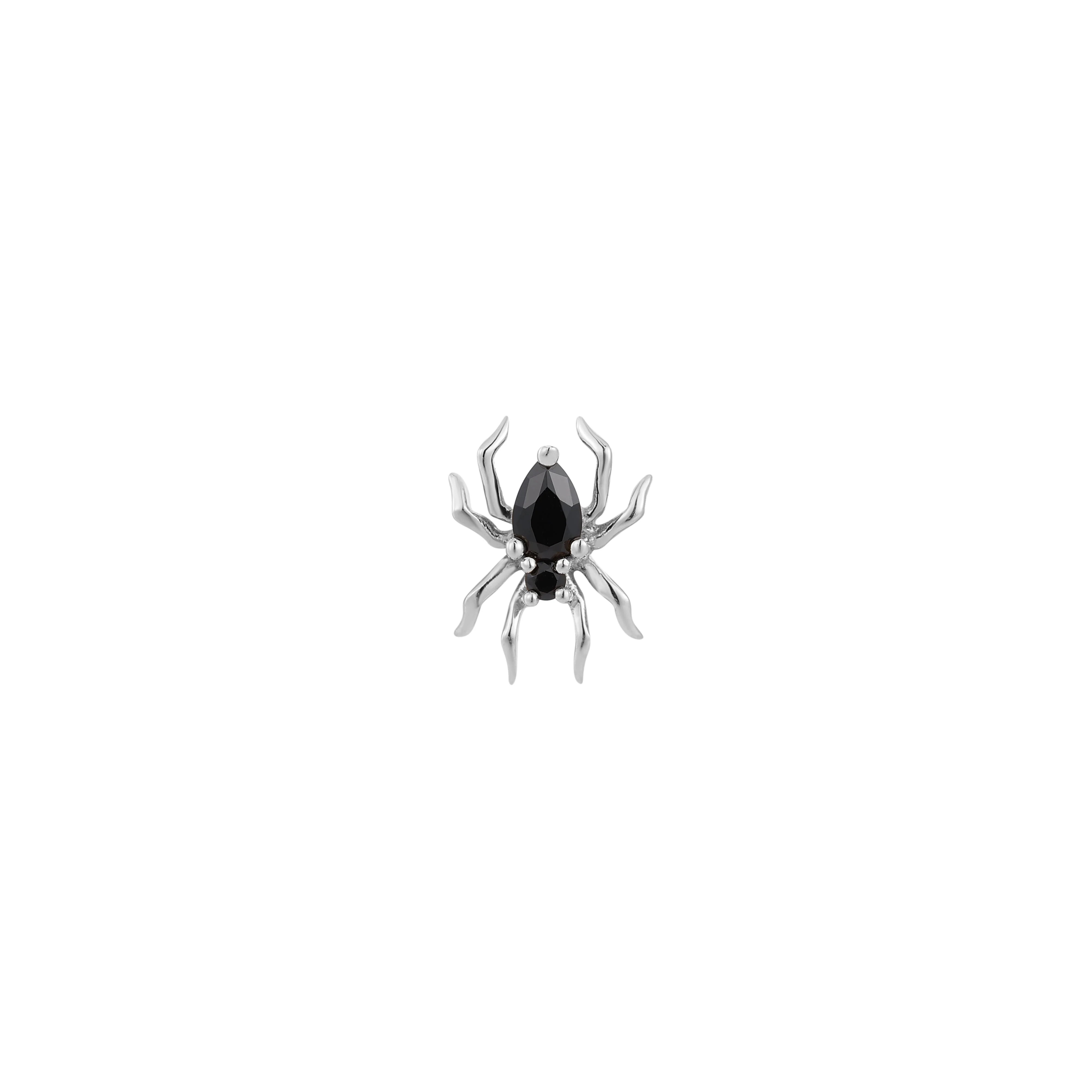Arachne Threadless End with Black Spinel - Image 5