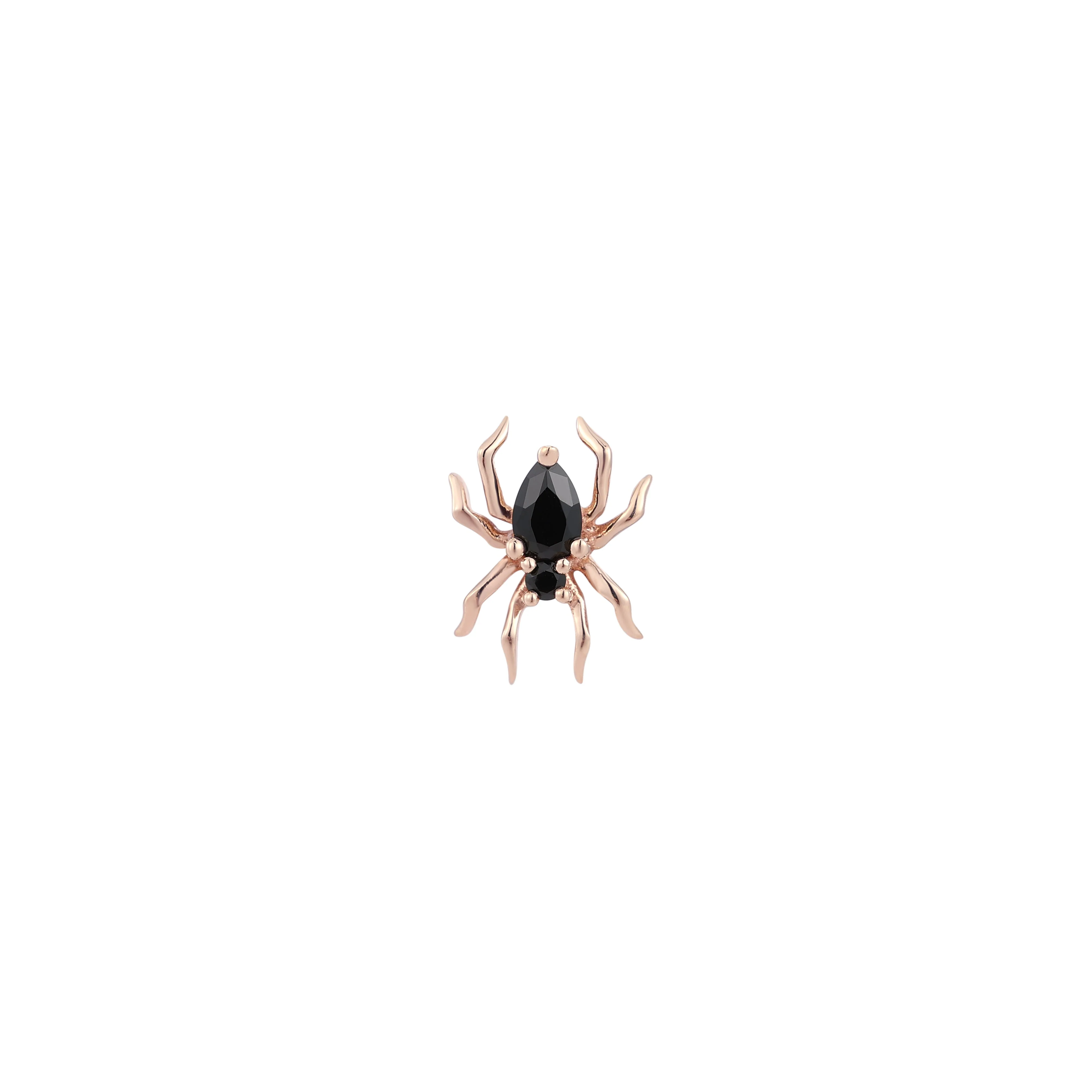 Arachne Threadless End with Black Spinel - Image 6