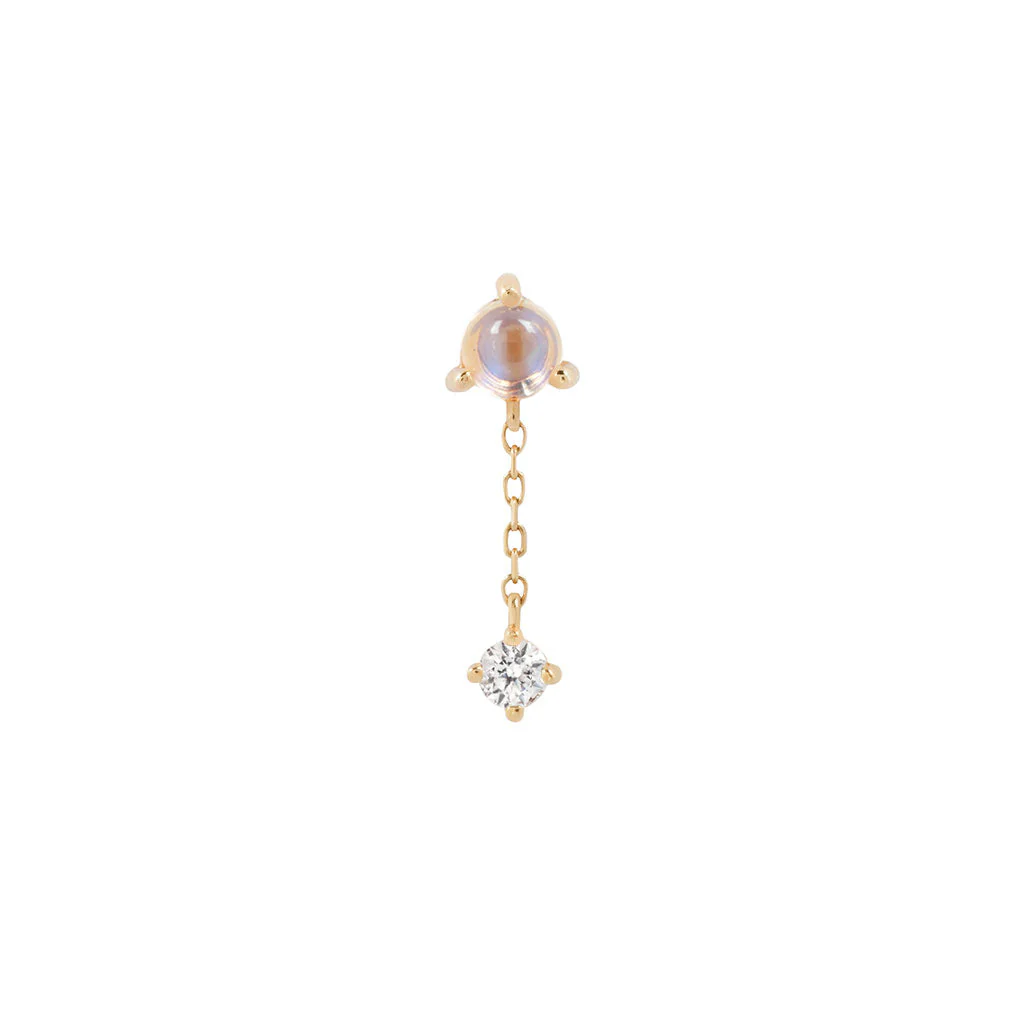 Bianca Threadless End with Moonstone - Image 7