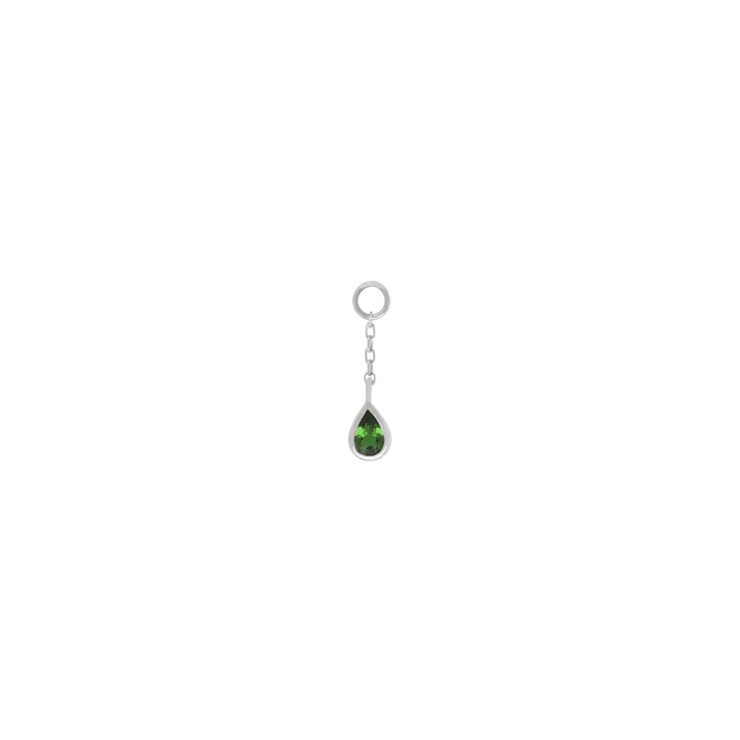 Concorde Charm + Chain with Green Tourmaline - Image 5