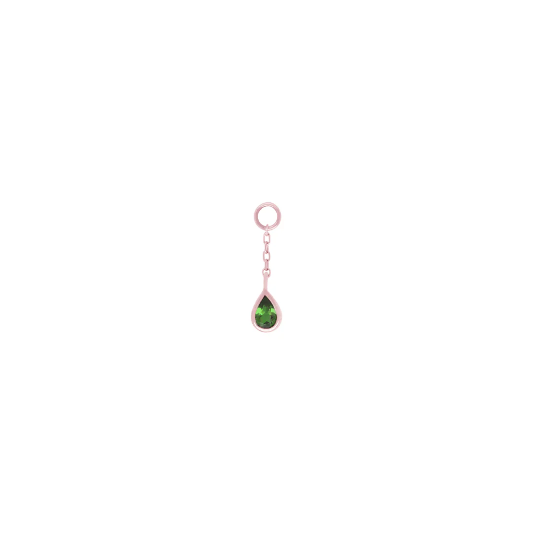 Concorde Charm + Chain with Green Tourmaline - Image 6