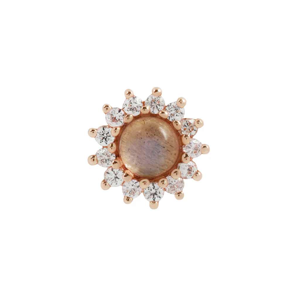 Delphine Threadless End with Labradorite - Image 6