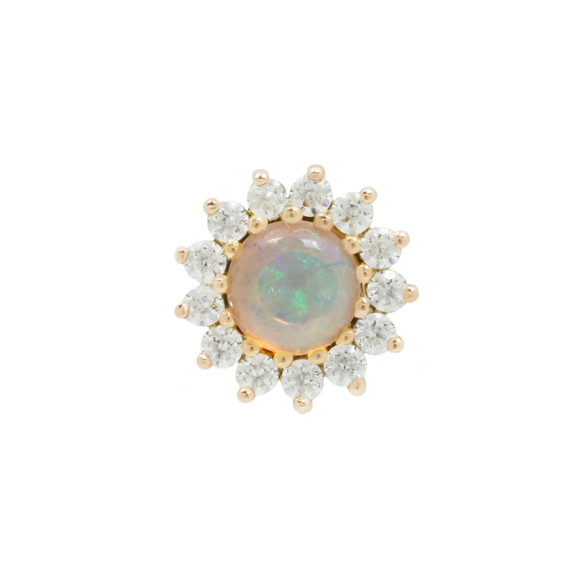 Delphine Threadless End with Opal - Image 4