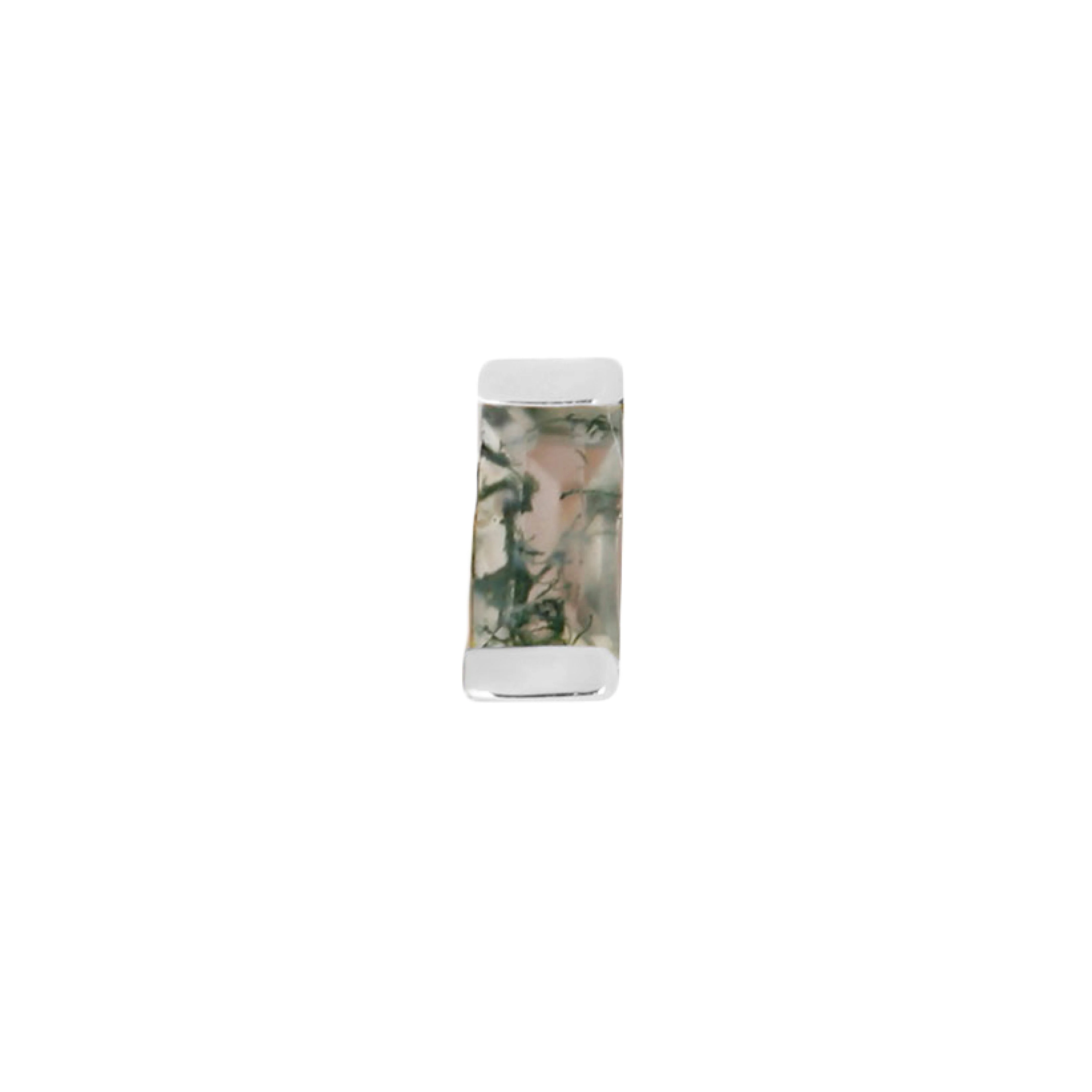 Desire Threadless End with Moss Agate - Image 5
