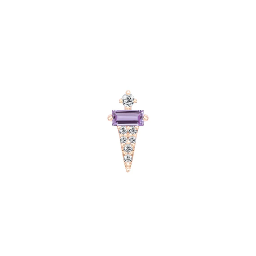 Dystrikt Threadless End with Amethyst - Image 4