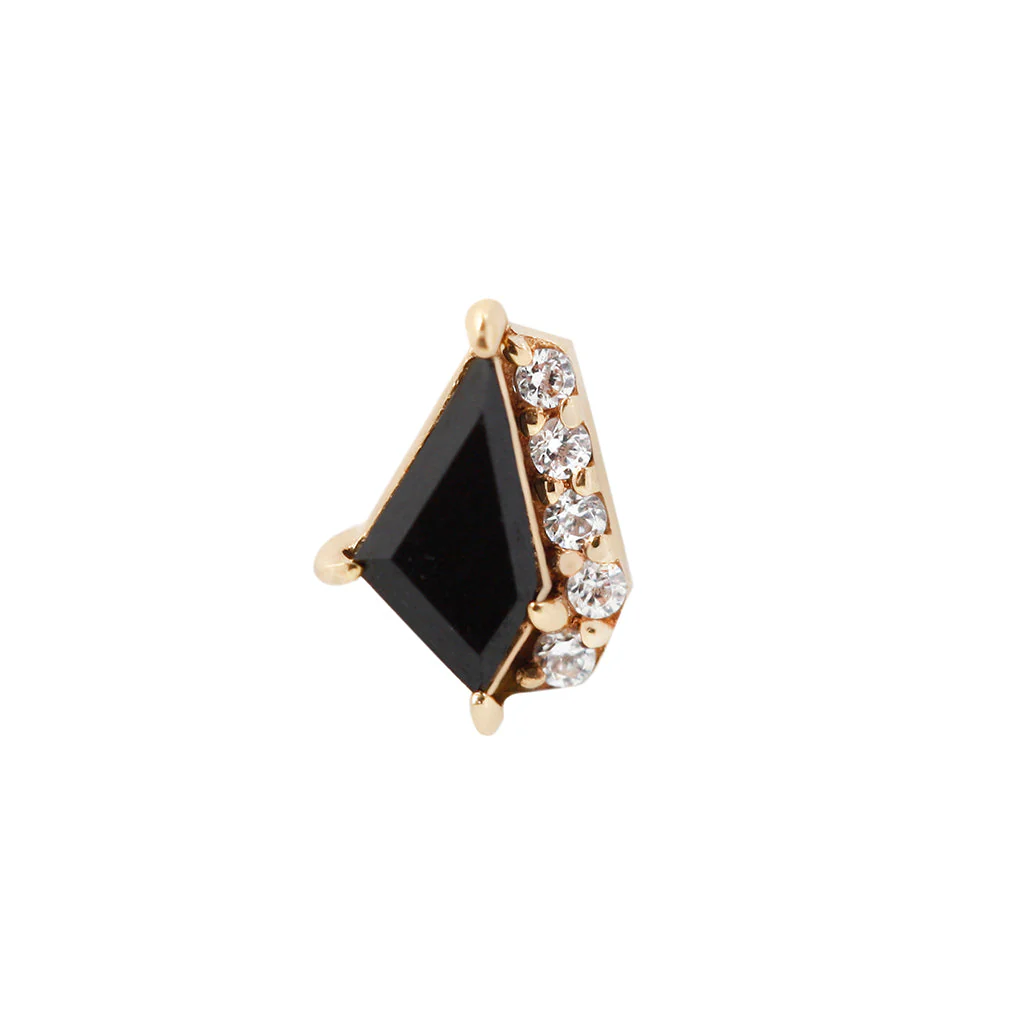 Elevate Threadless End with Black Spinel - Image 4