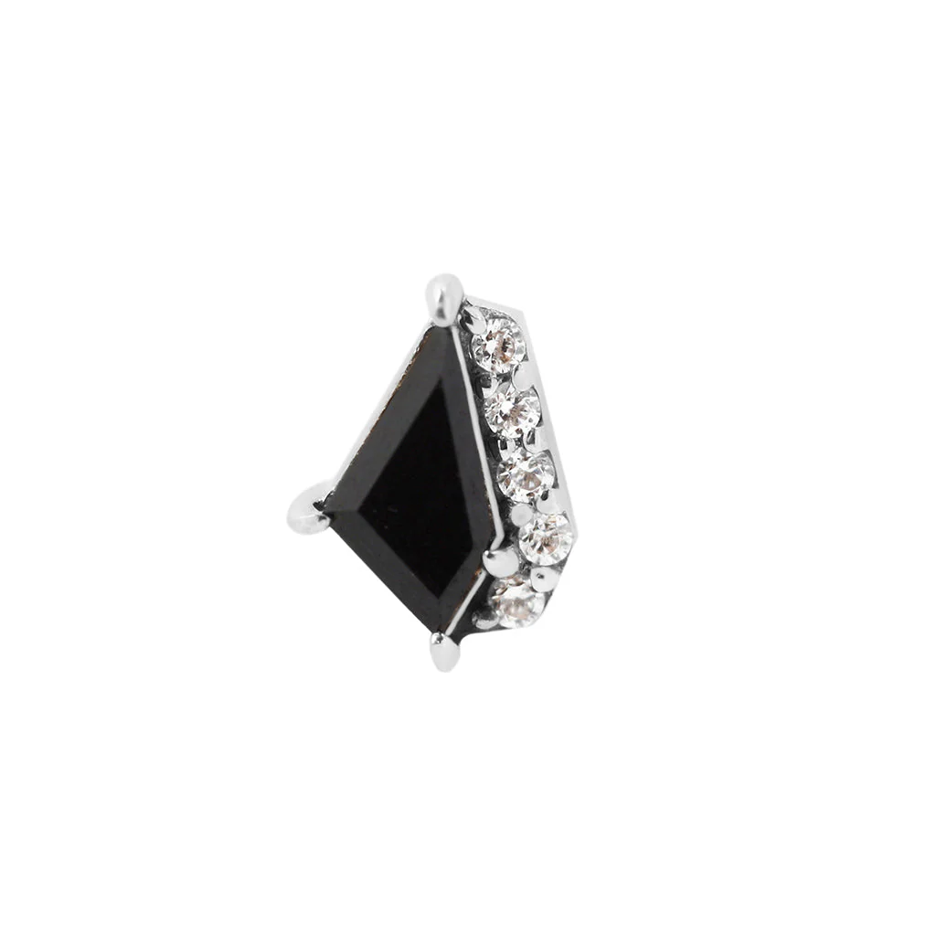 Elevate Threadless End with Black Spinel - Image 5