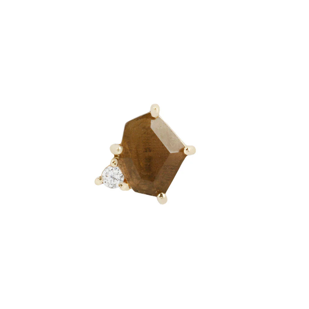 Elicit Threadless End with Smoky Quartz - Image 4
