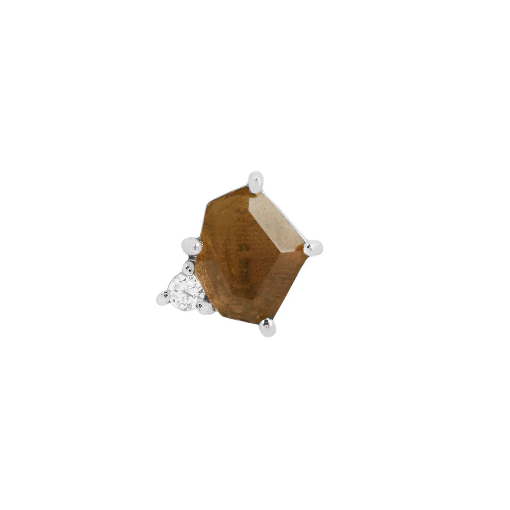 Elicit Threadless End with Smoky Quartz - Image 5