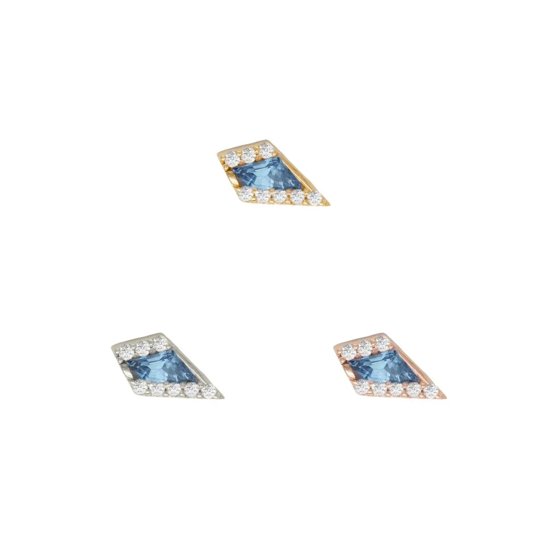 Eminence Threadless End with London Blue Topaz