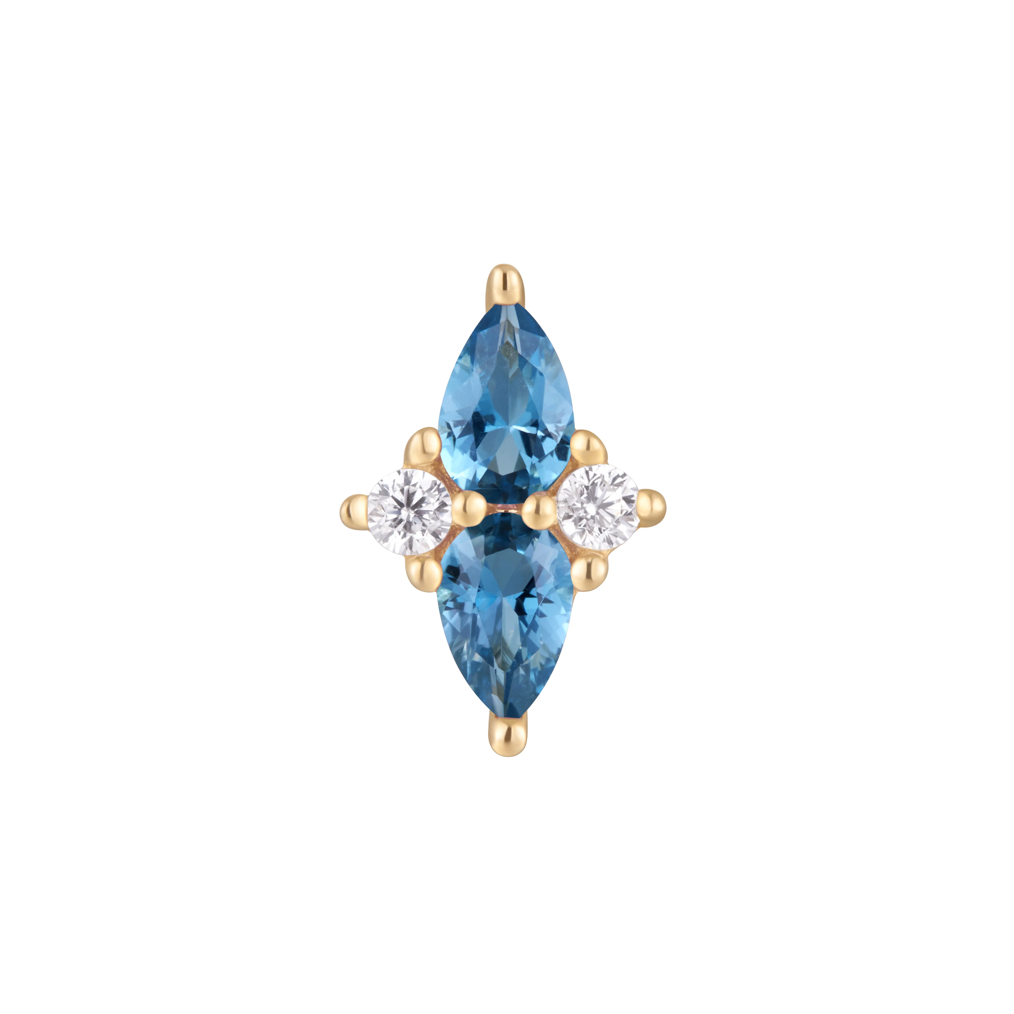 Ethereal Threadless End with London Blue Topaz - Image 4