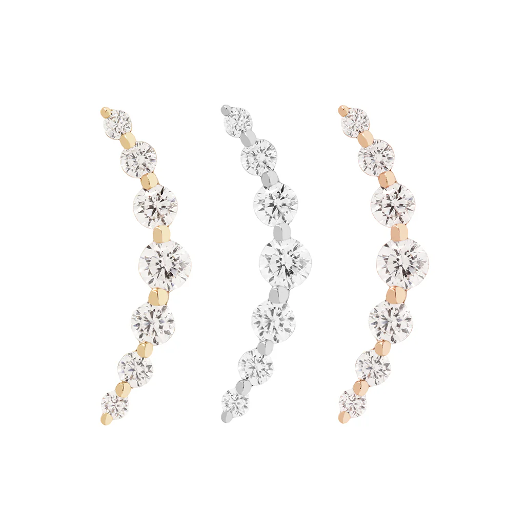 Everlasting Threadless End with CZ