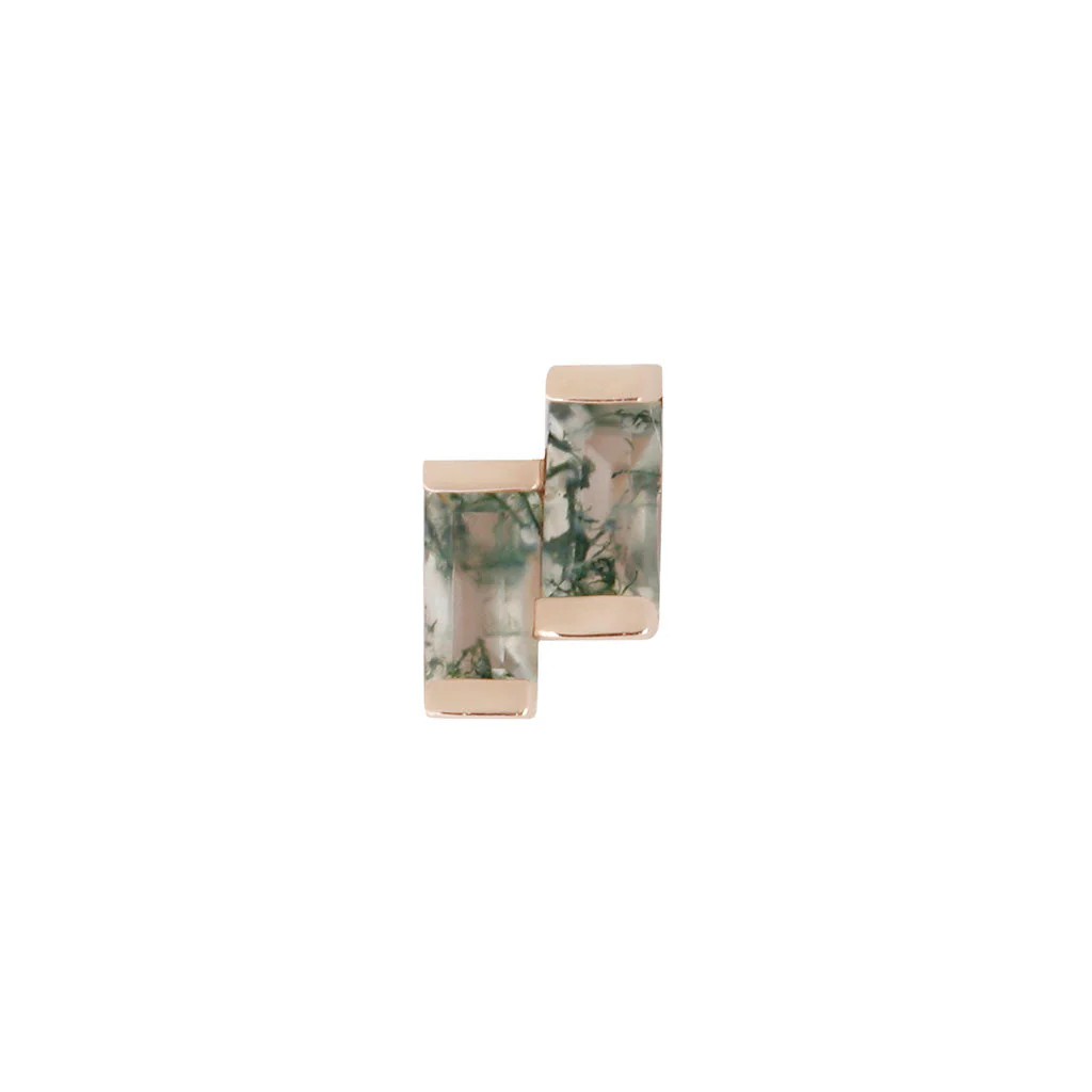 Fervor Threadless End with Moss Agate - Image 5