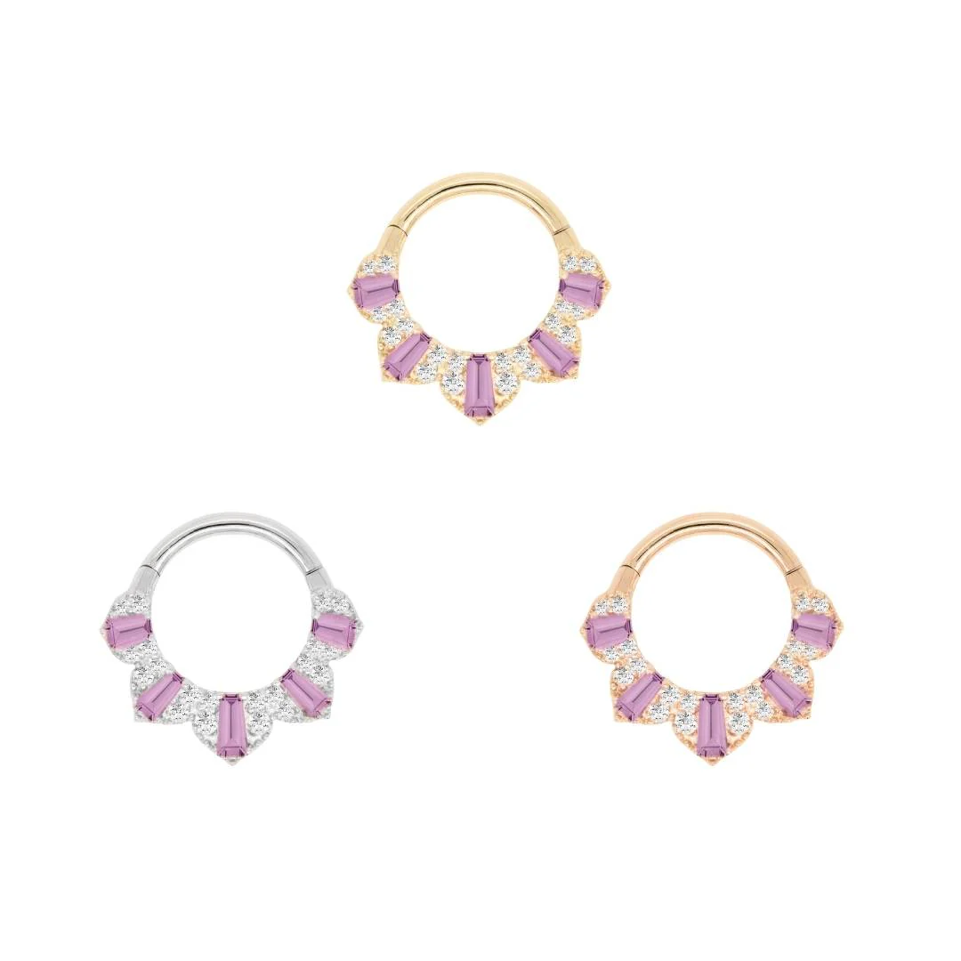 Gilty Pleasure Clicker with Amethyst + Diamond