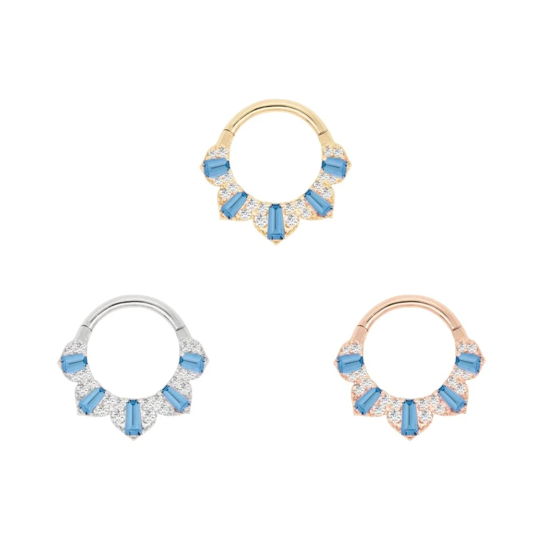 Gilty Pleasure Clicker with London Blue Topaz + Diamond