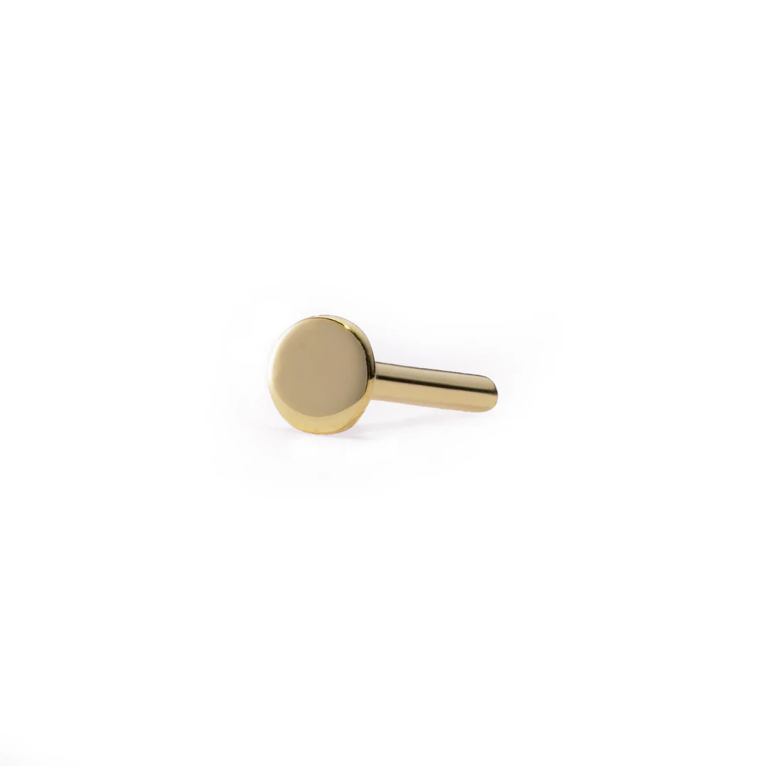 Gold Threadless Post