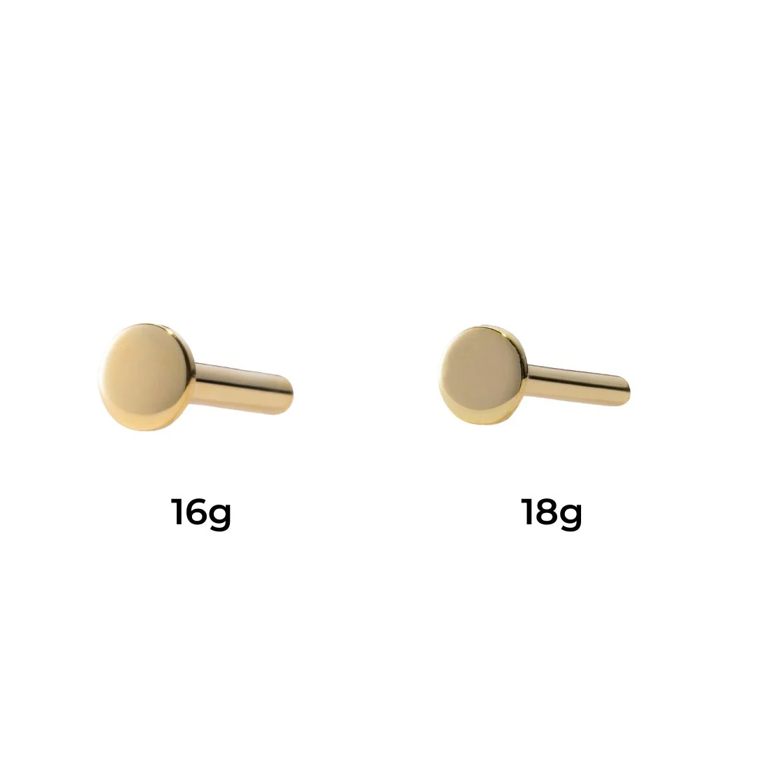 Gold Threadless Post - Image 4
