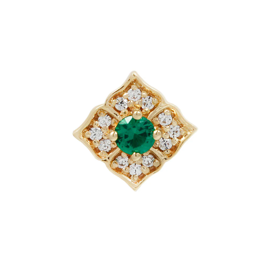 Grace Threadless End with Green Spinel - Image 4