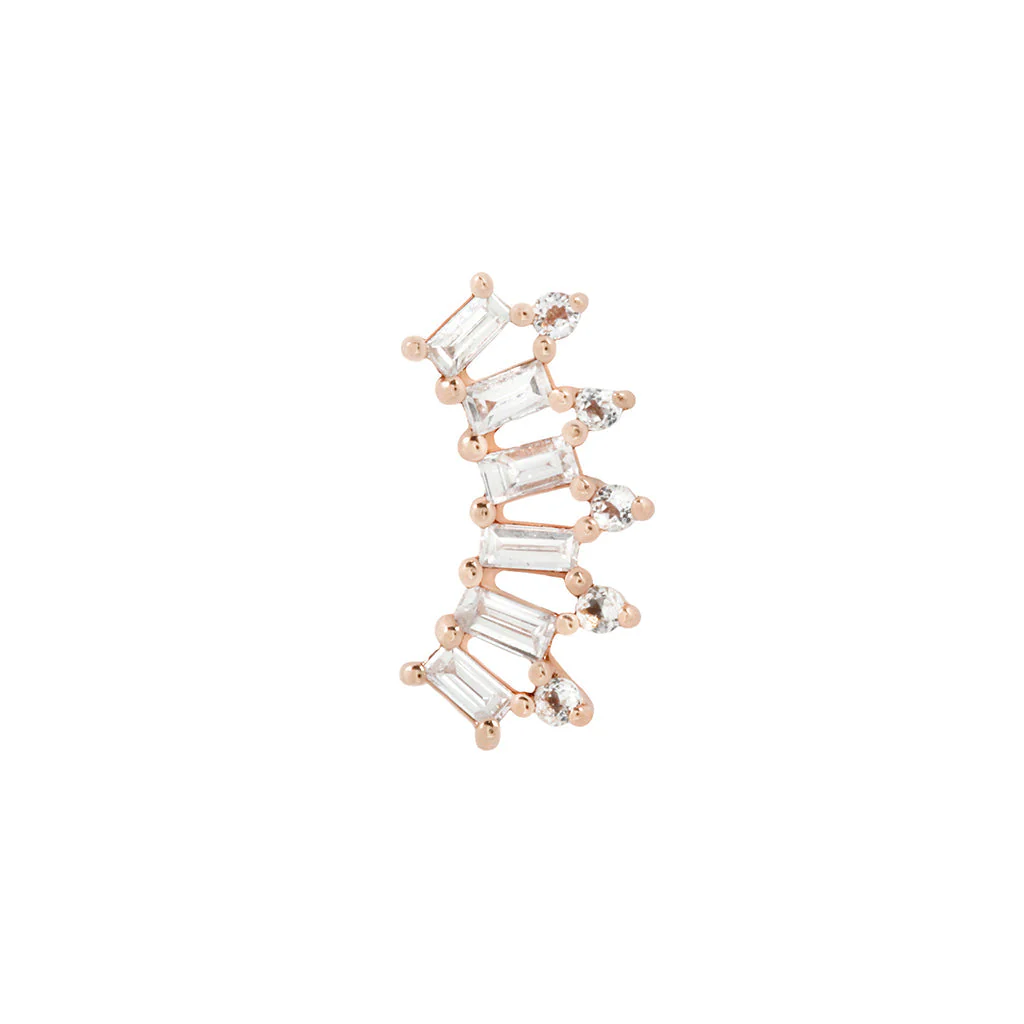 GSTQ Threadless End with Diamond + White Topaz - Image 6