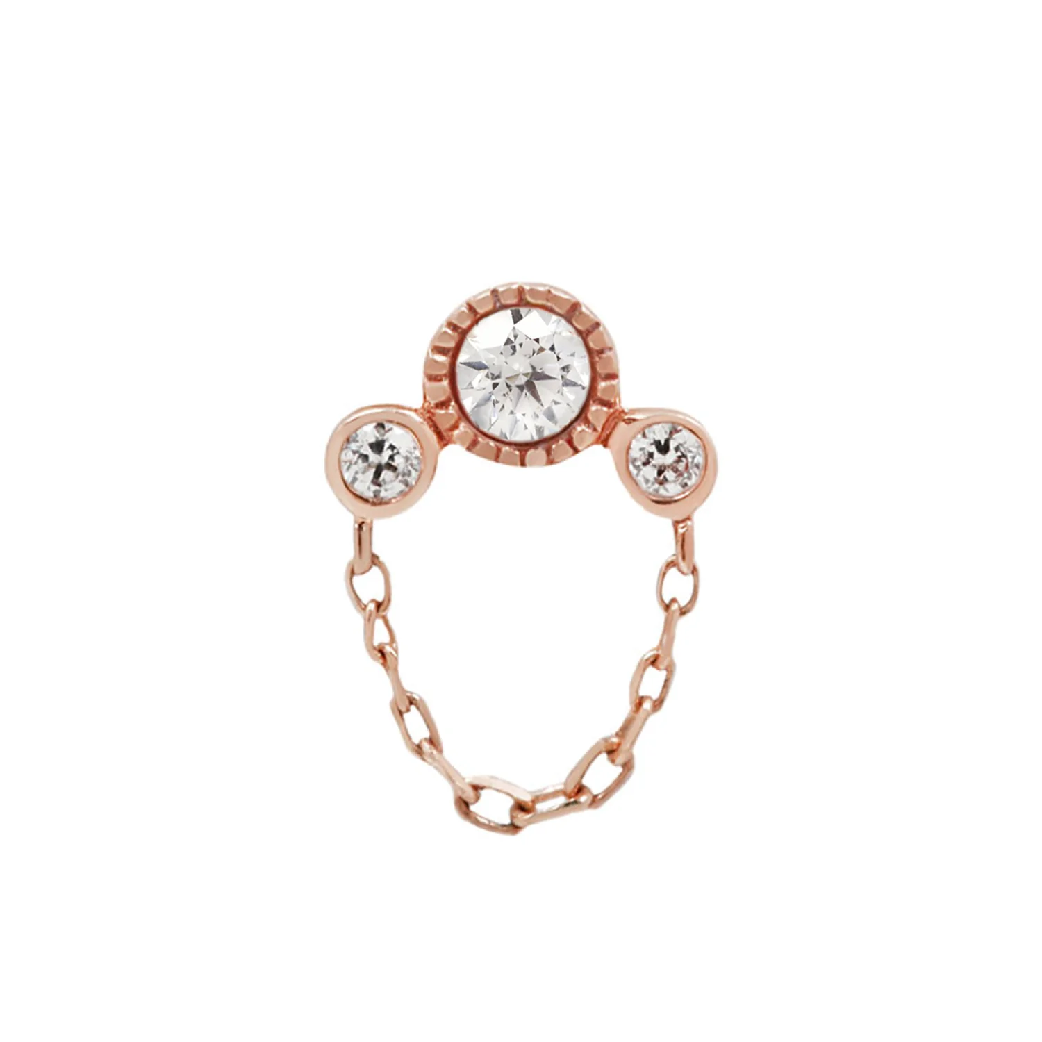 Halston Threadless End with Diamond - Image 6