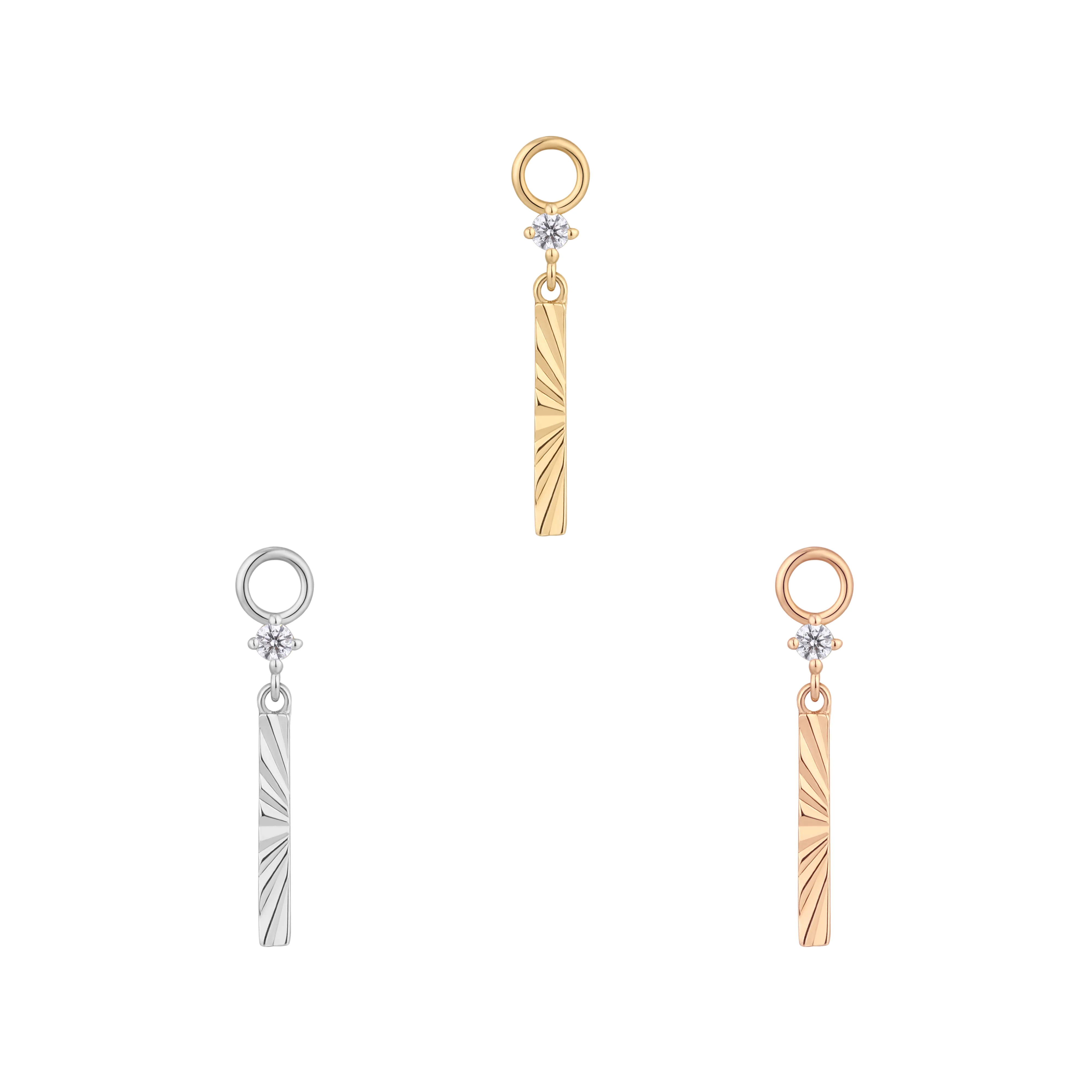 Labyrinth Charm with CZ