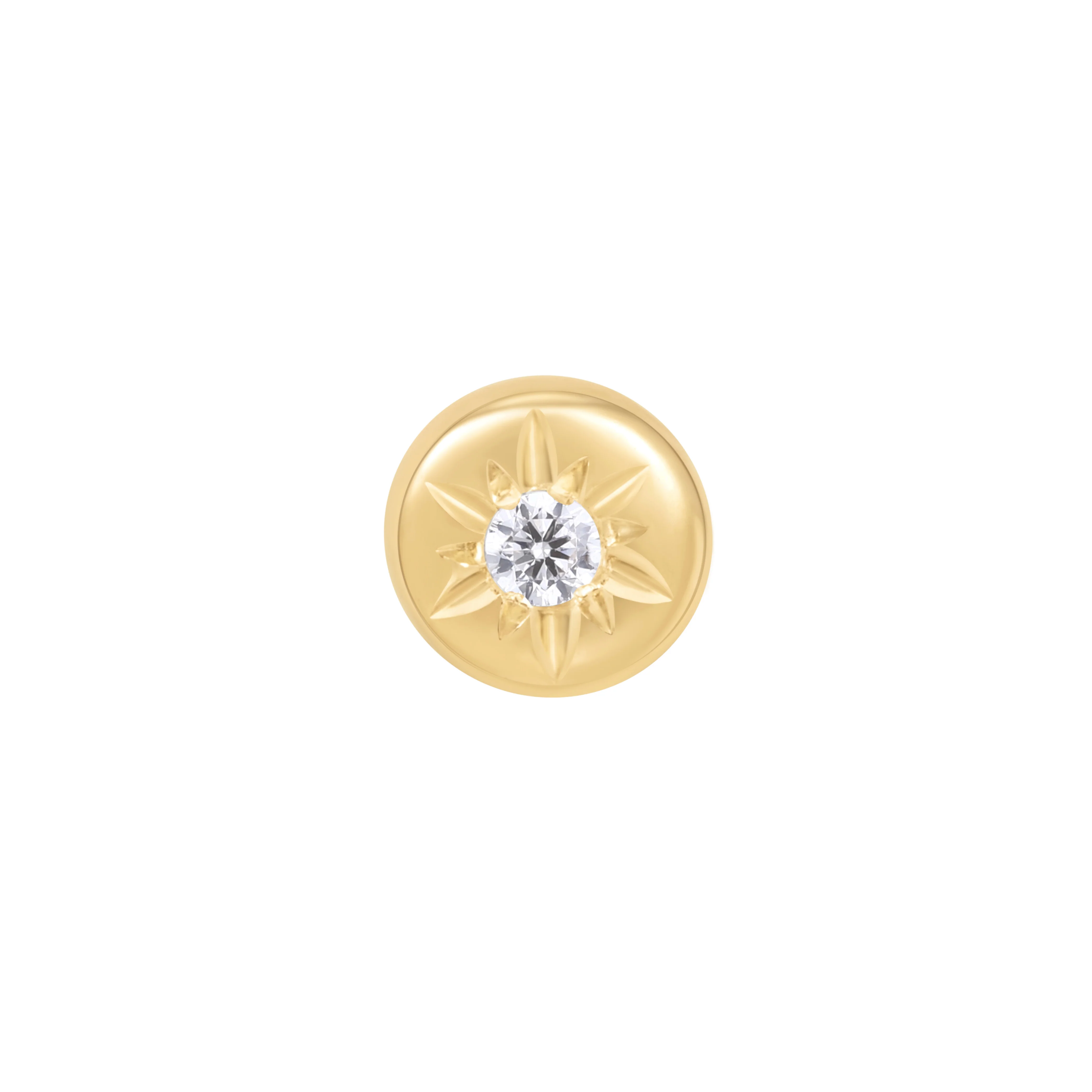 Lark Threadless End with CZ - Image 3