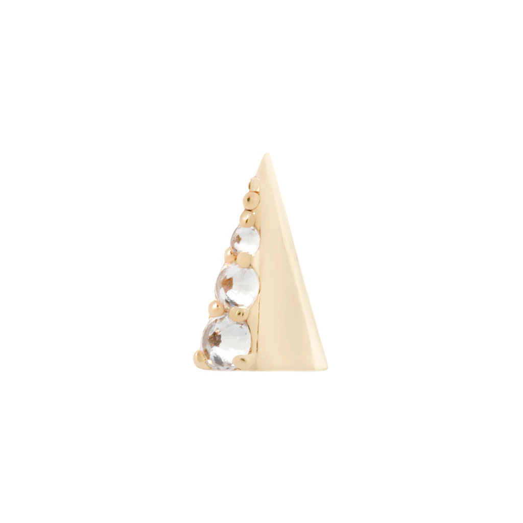 Lux Spike Threadless End with Reverse Set CZ - Image 3