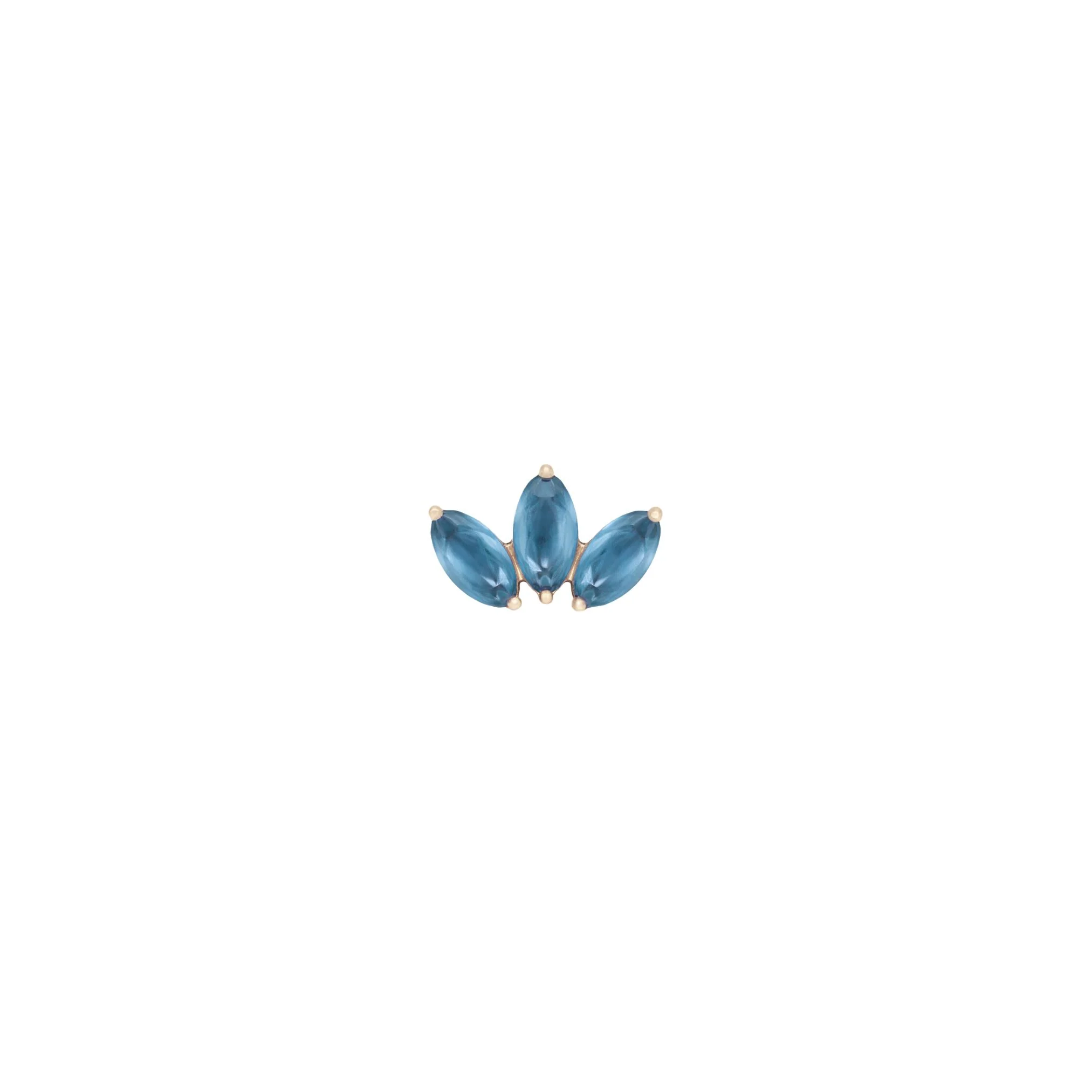 Moet Mini Threadless End with Sandblasted London Blue Topaz - Image 6