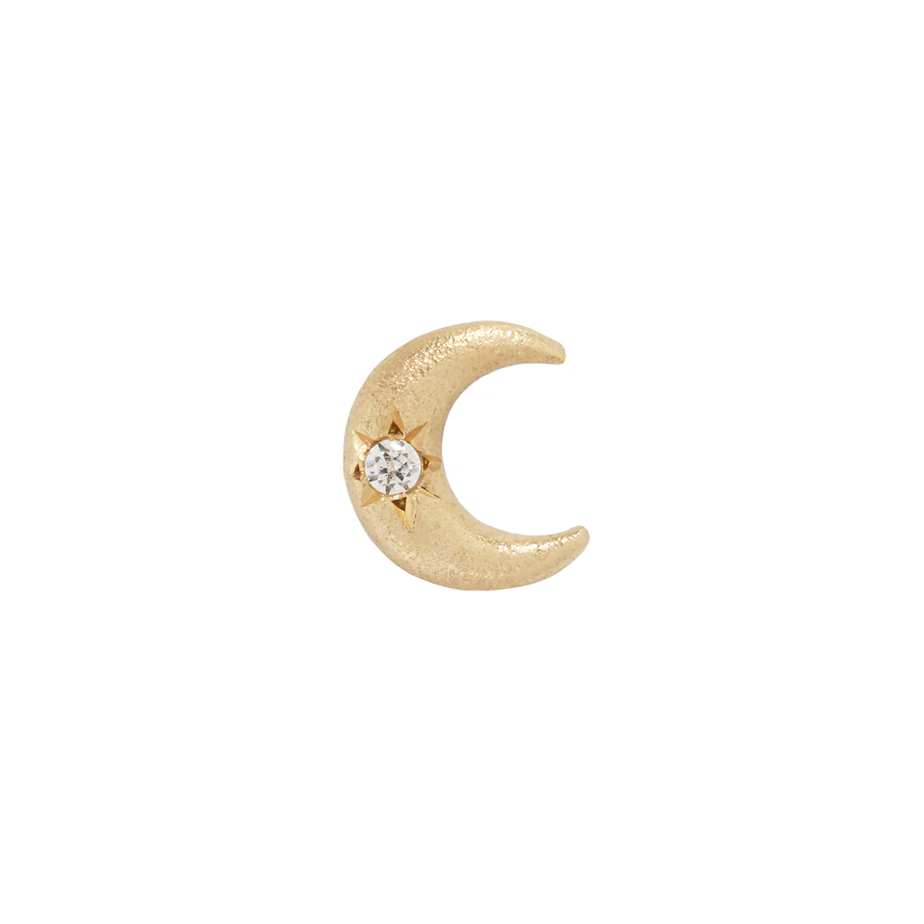 Moonshine Satin Threadless End with CZ - Image 3