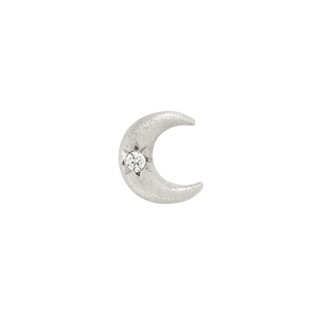 Moonshine Satin Threadless End with CZ - Image 4