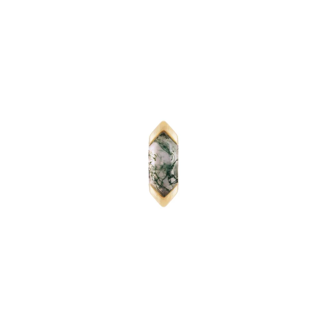 Mystic Threadless End with Moss Agate - Image 5