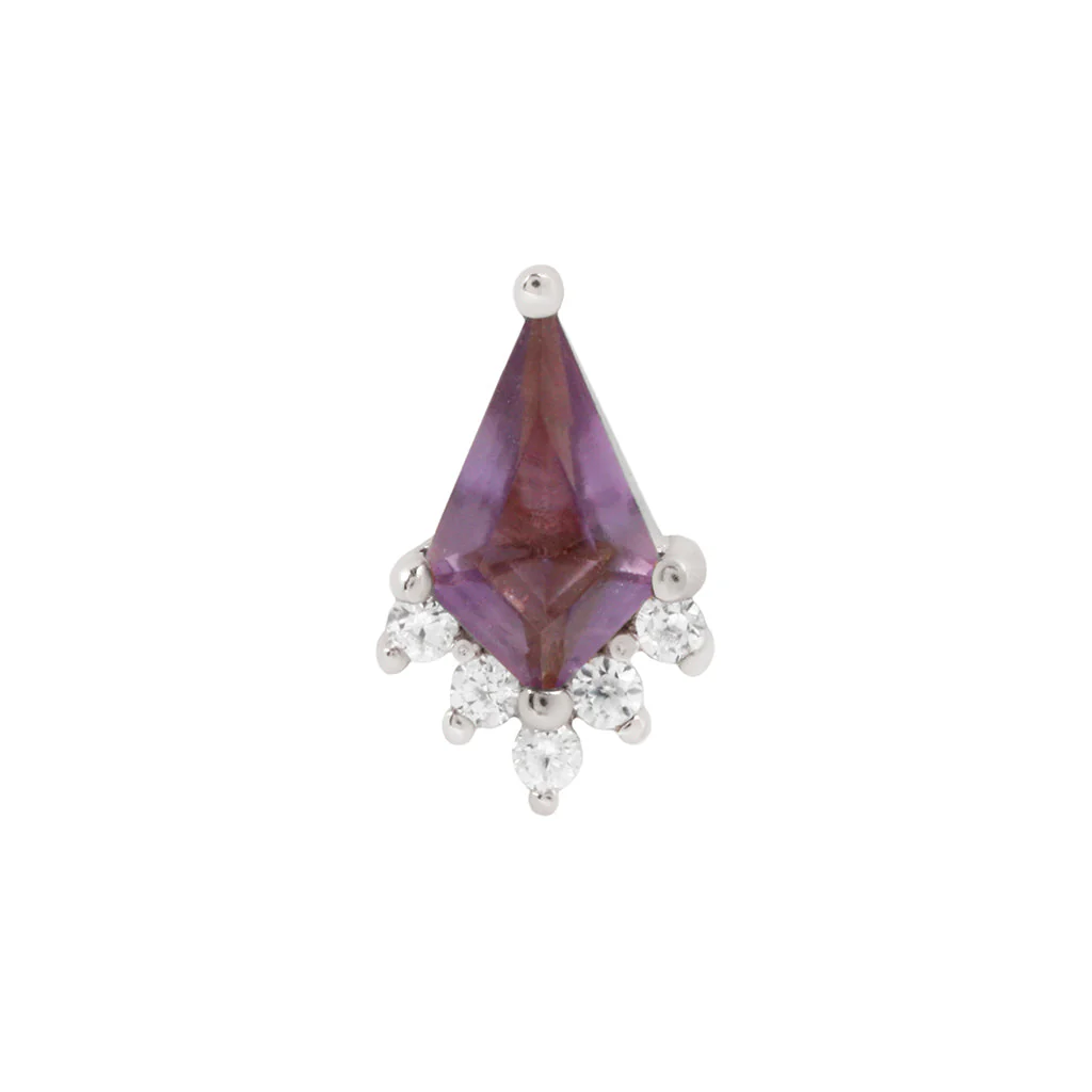 Noble Threadless End with Amethyst - Image 5