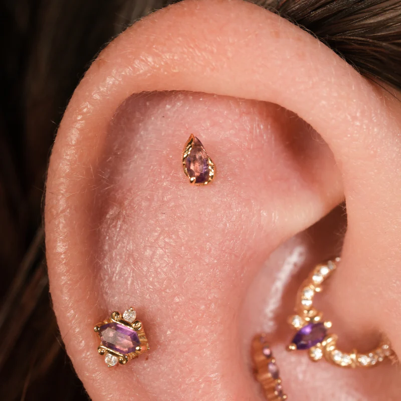 Occasion Threadless End with Amethyst - Image 3