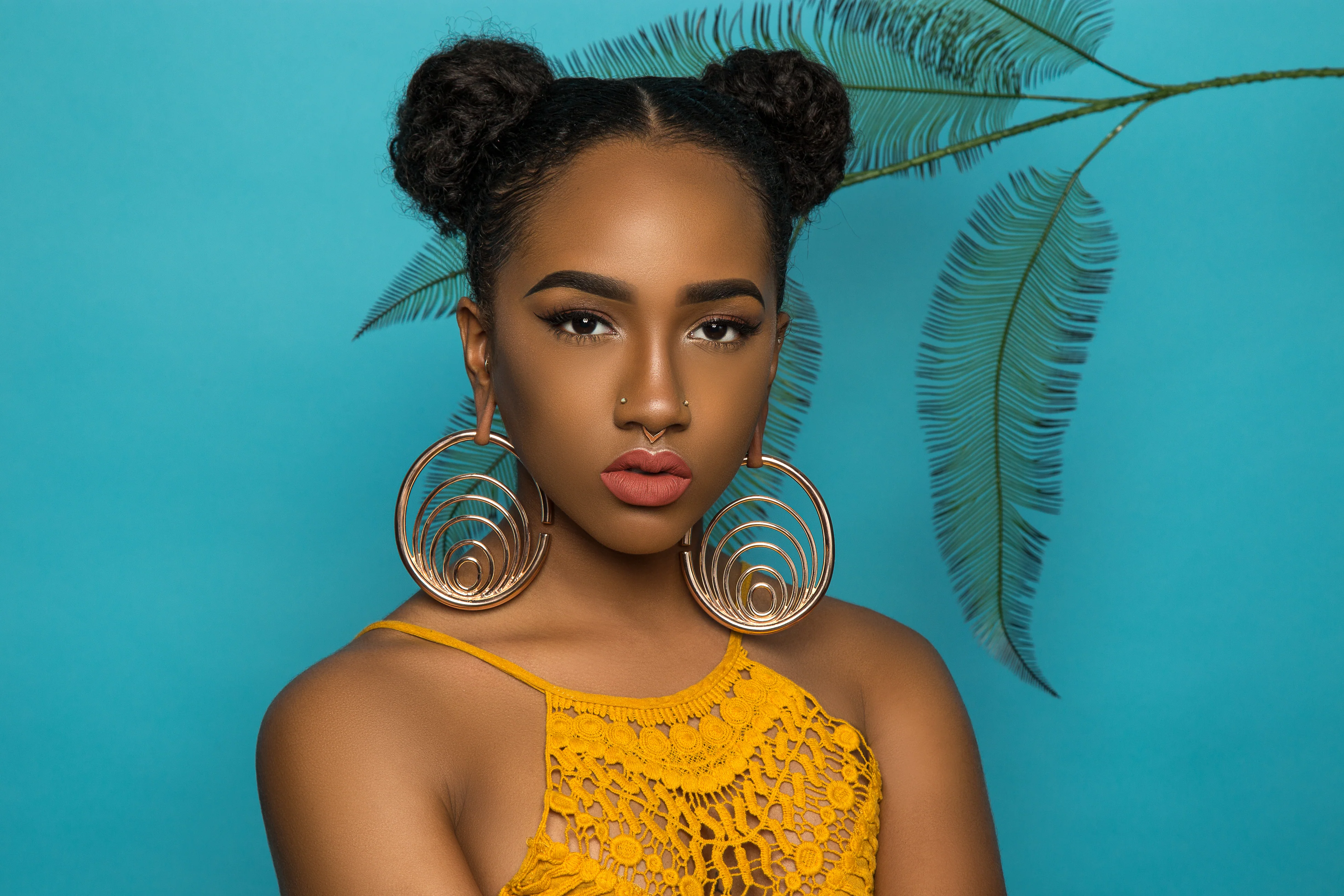 Osiris Earrings - Rose Gold - Image 2