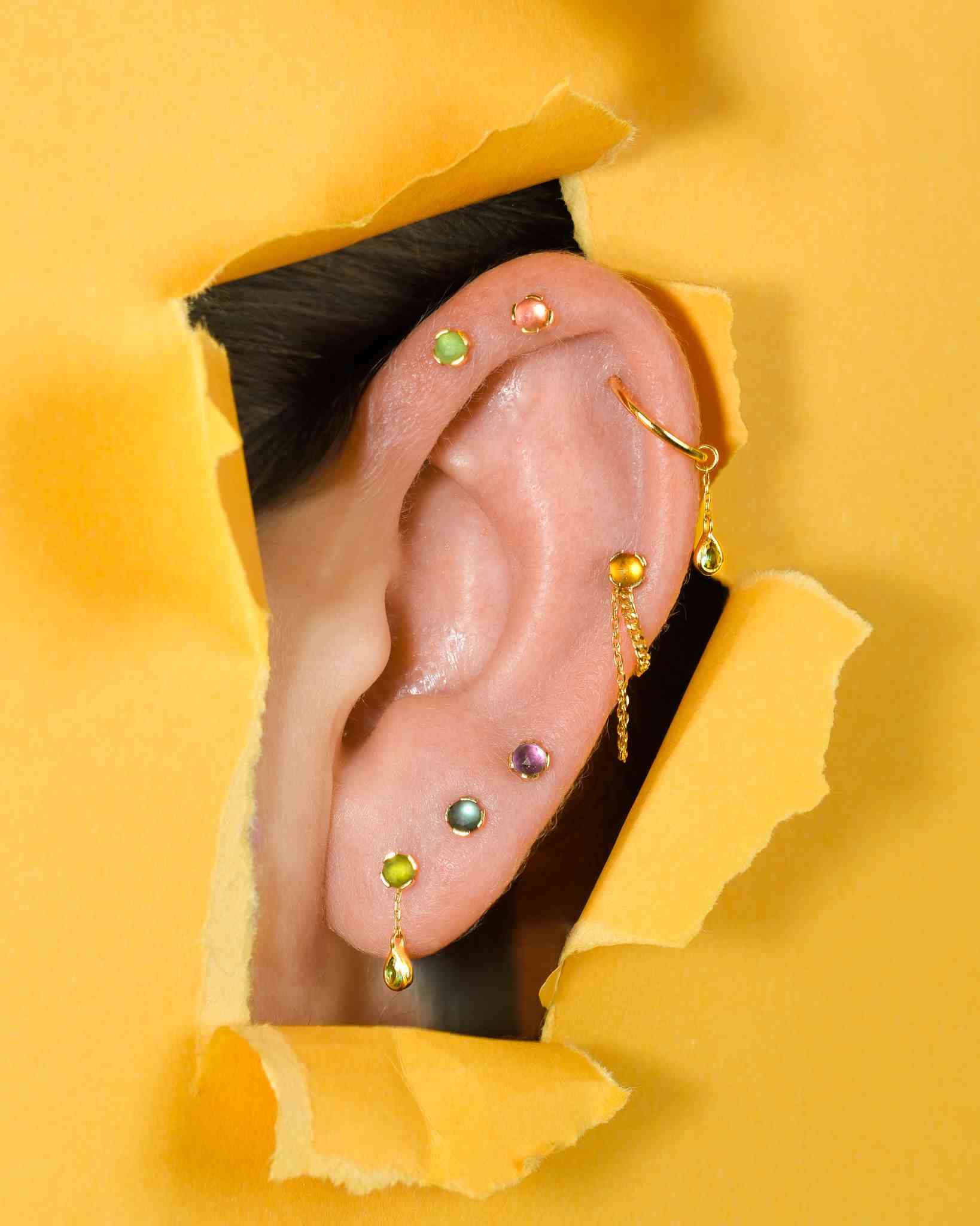 Peekaboo Threadless End with Amethyst - Image 3