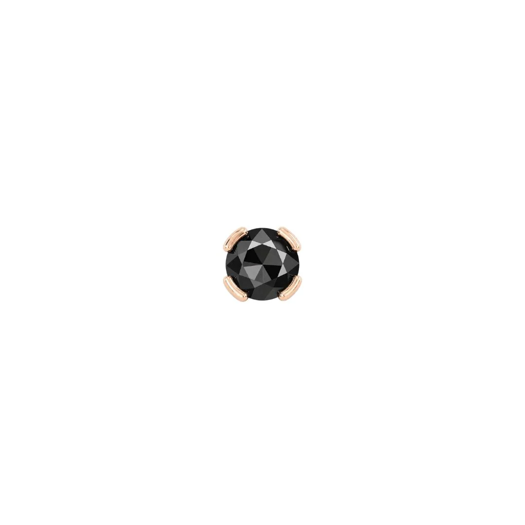 Peekaboo Threadless End with Black Spinel - Image 7