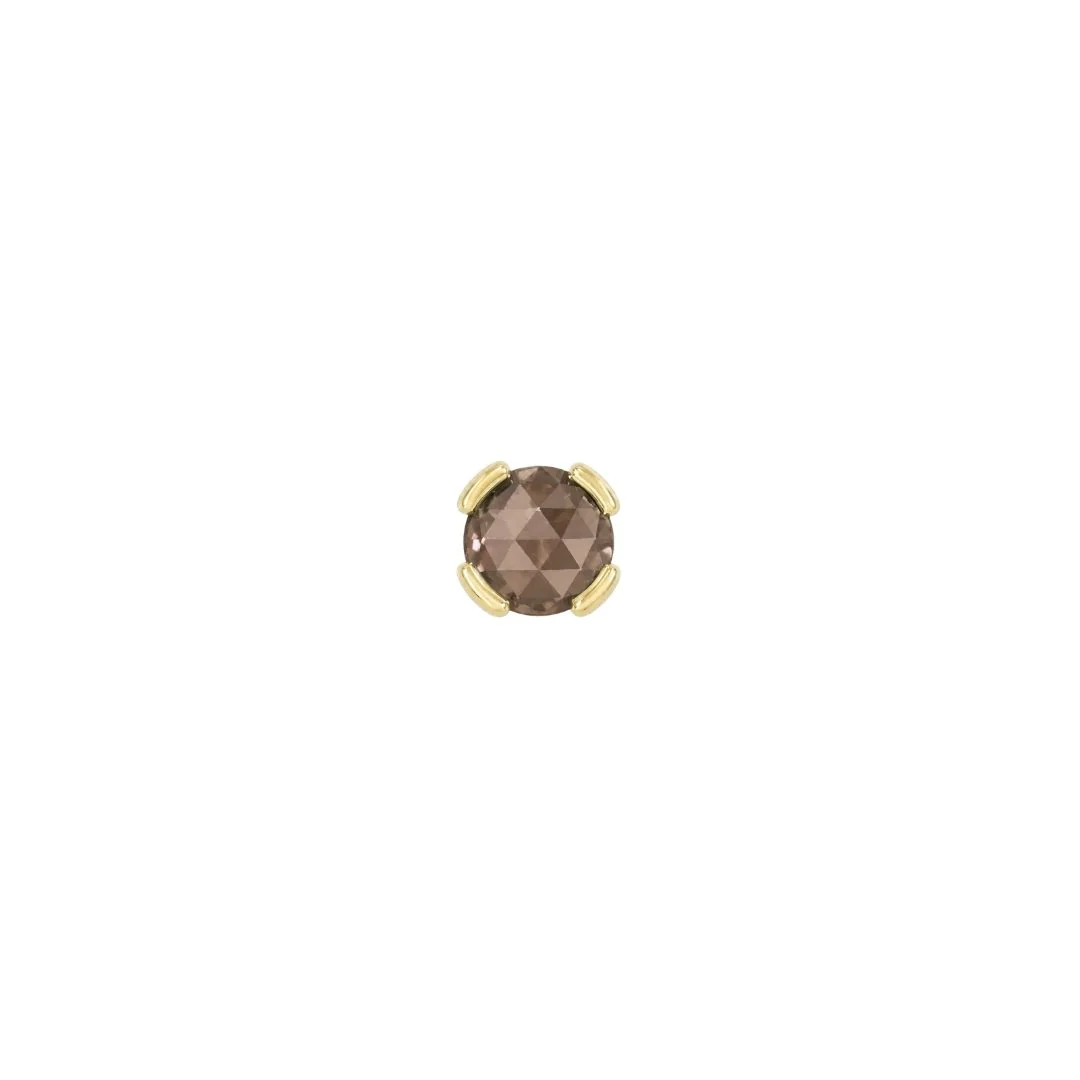 Peekaboo Threadless End with Smoky Quartz - Image 4