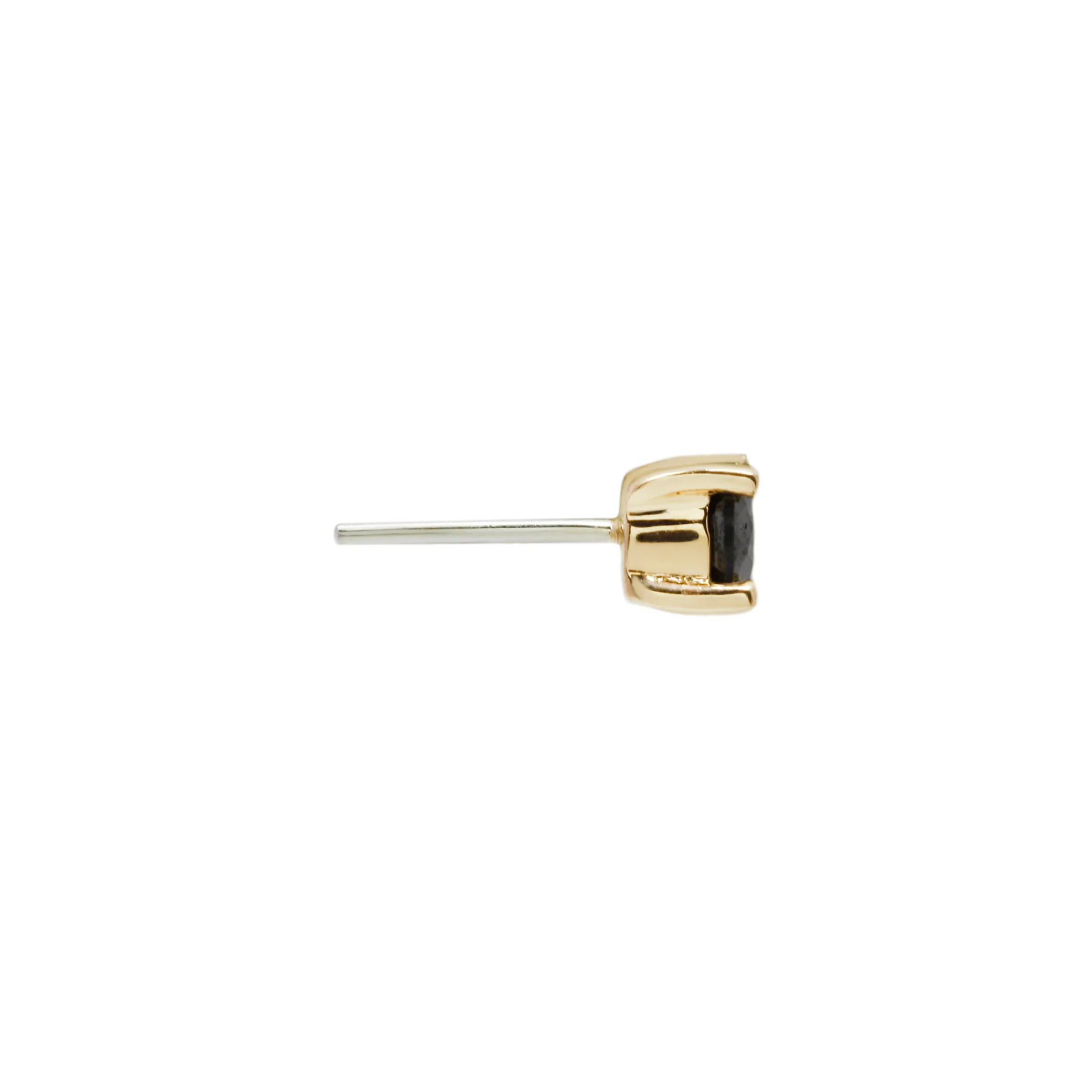 Prong Gem Threadless End with Black Diamond - Image 6
