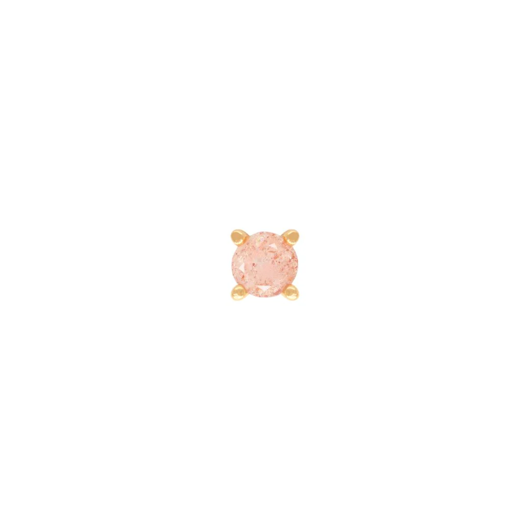 Prong Gem Threadless End with Sunstone - Image 4