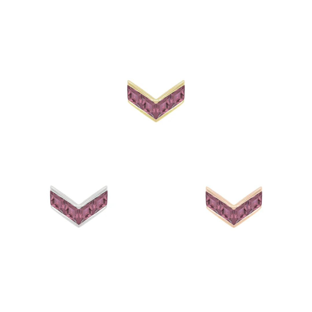 Rave Threadless End with Amethyst