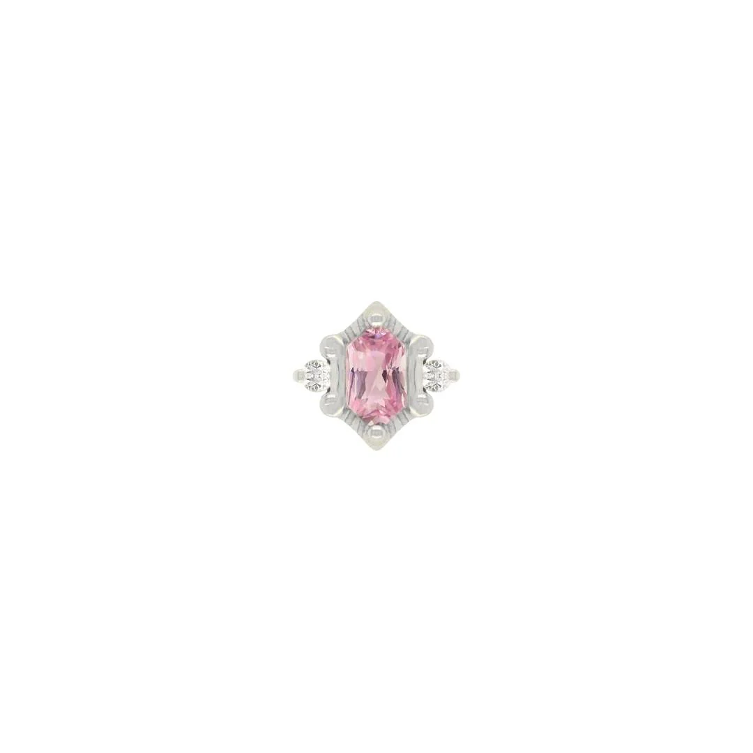 Reyna Threadless End with Pink Tourmaline - Image 4