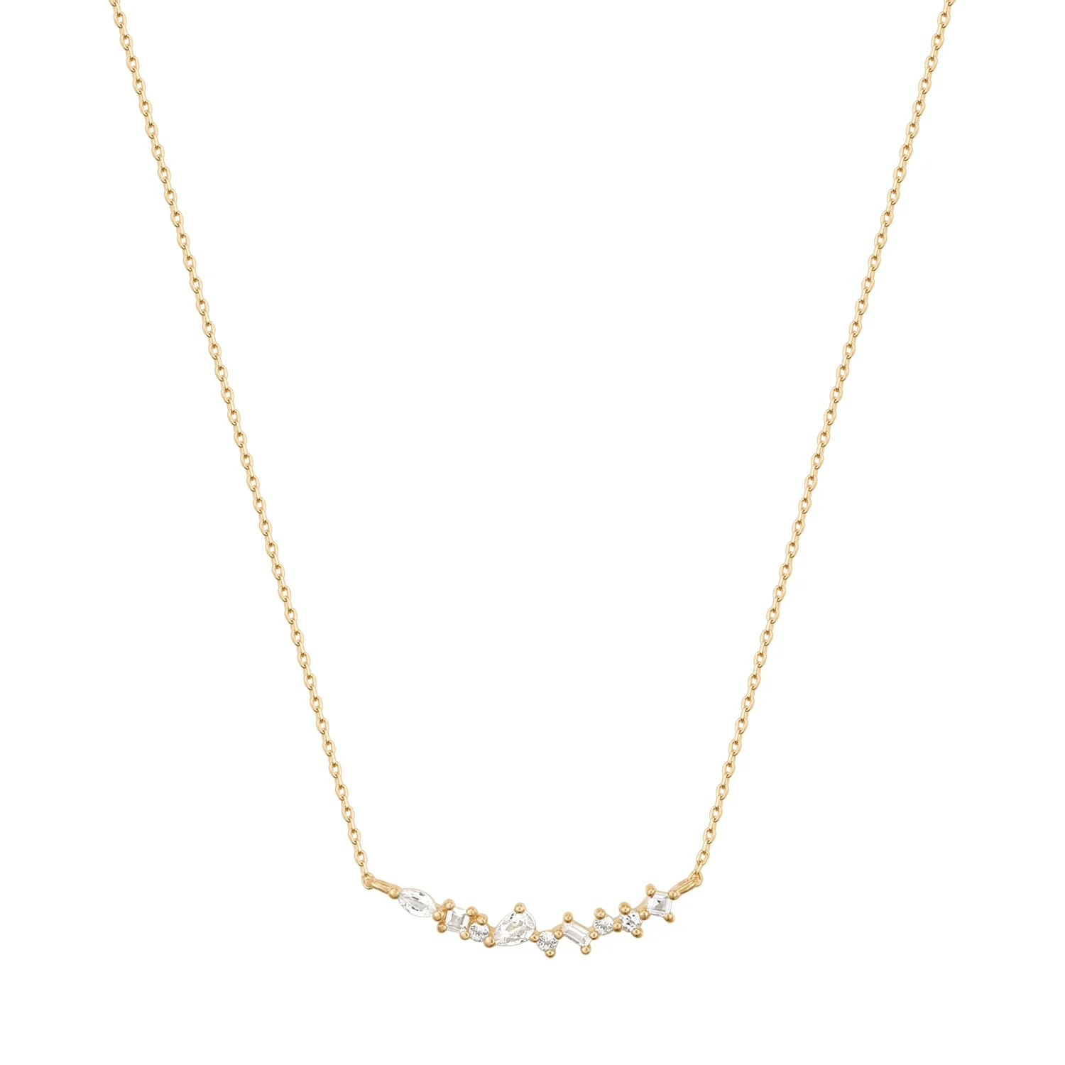 RION x Buddha Jewelry Emrys Necklace with White Topaz