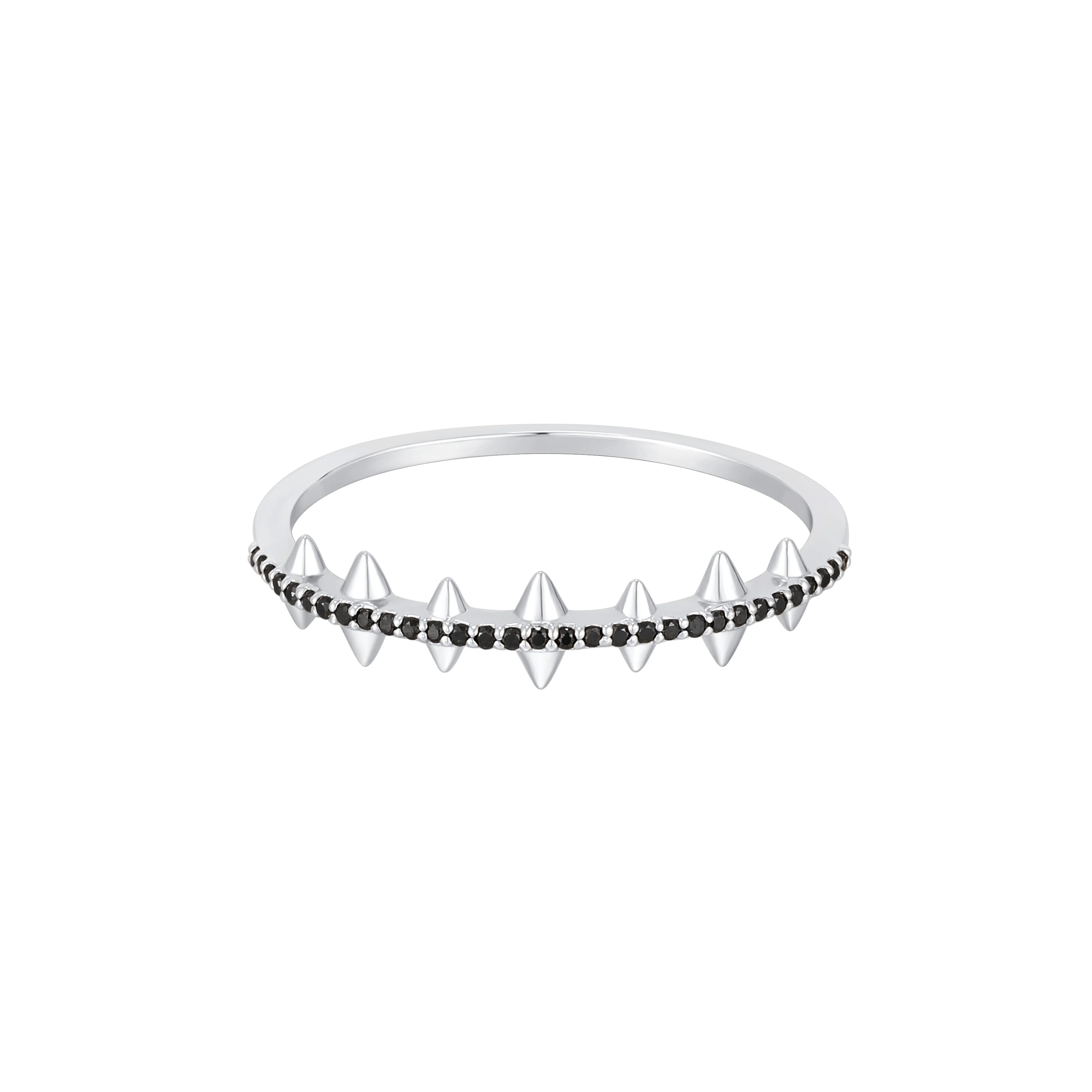 RION x Buddha Jewelry Fierce Finger Ring with Black Diamond - Image 2
