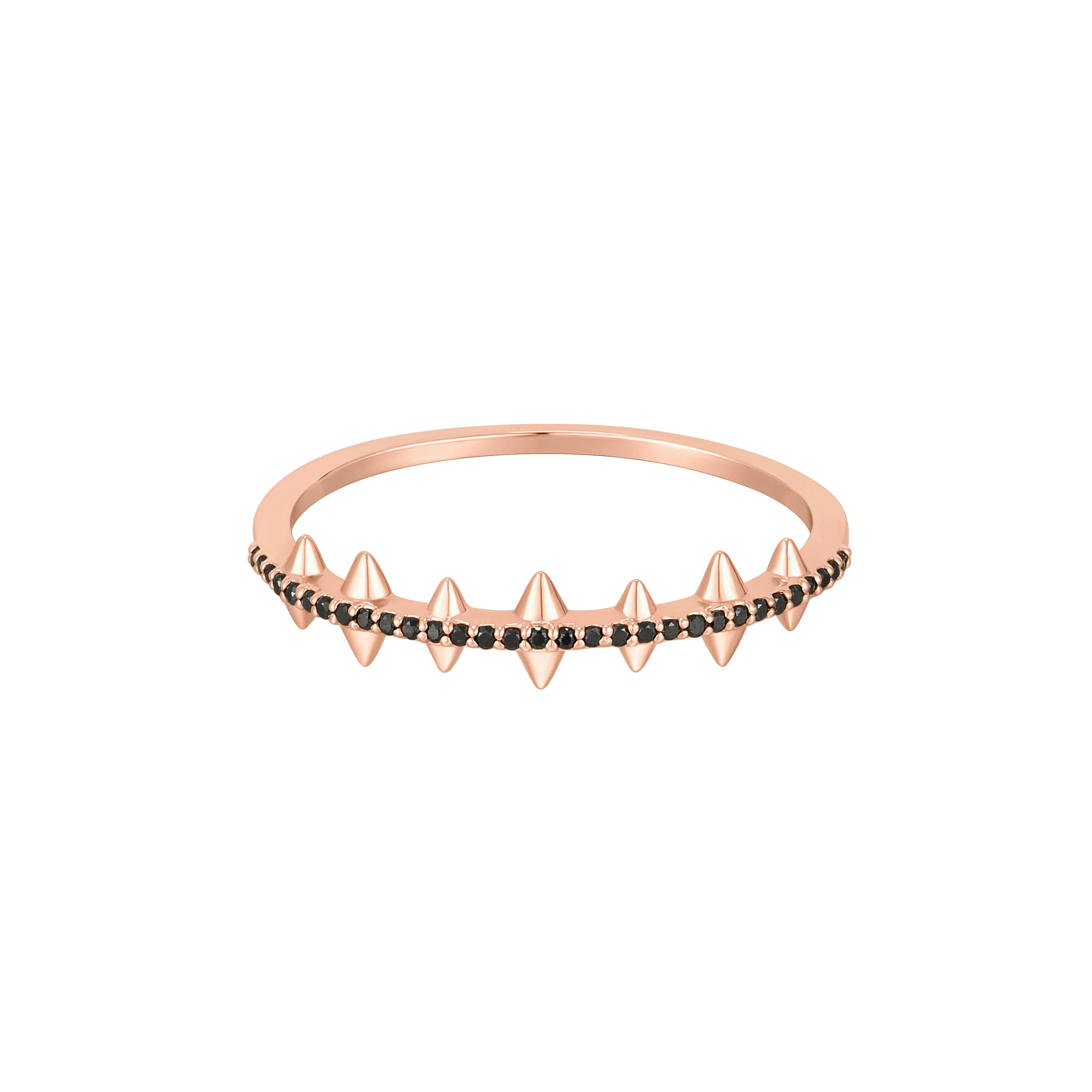 RION x Buddha Jewelry Fierce Finger Ring with Black Diamond - Image 3