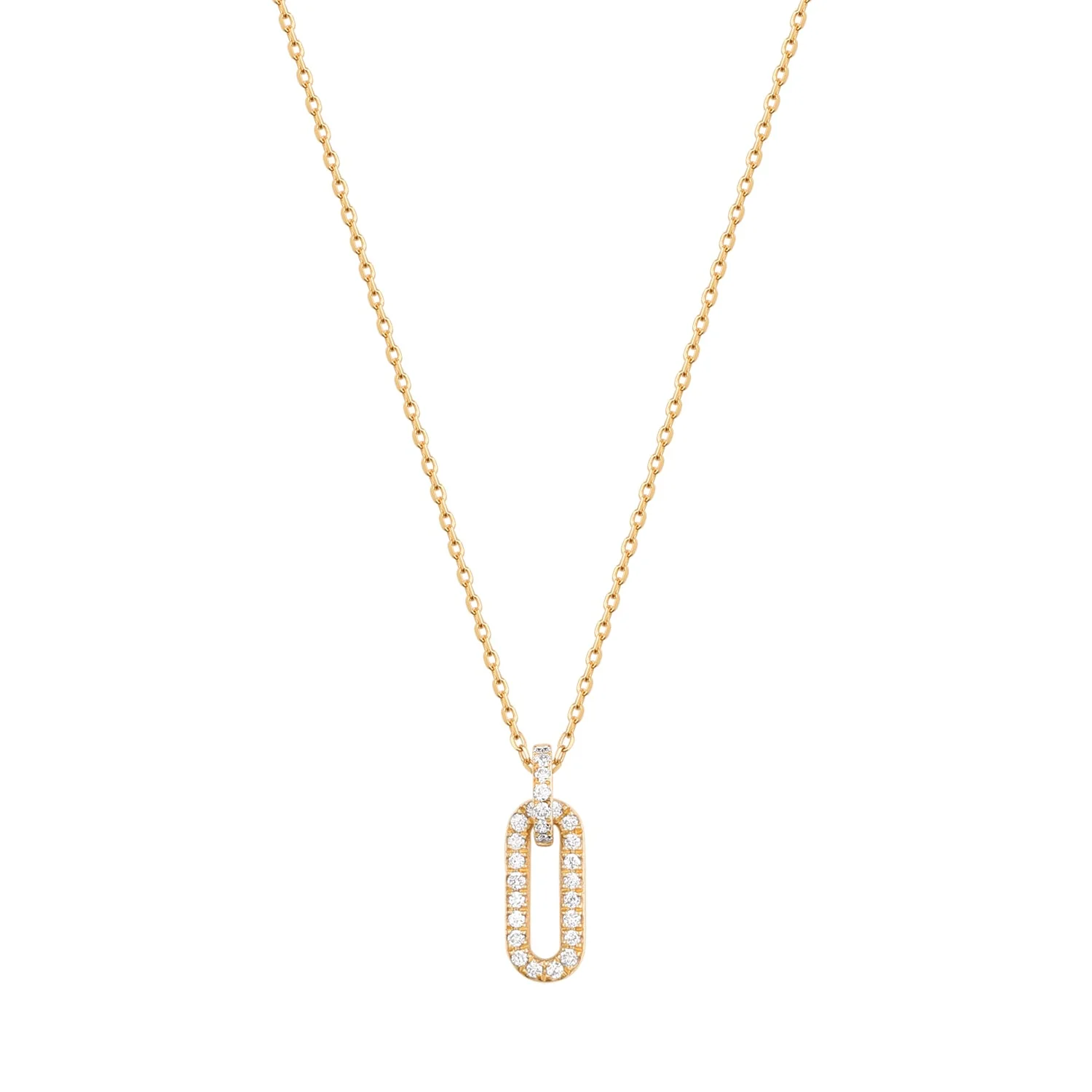 RION x Buddha Jewelry Link Necklace with Diamond