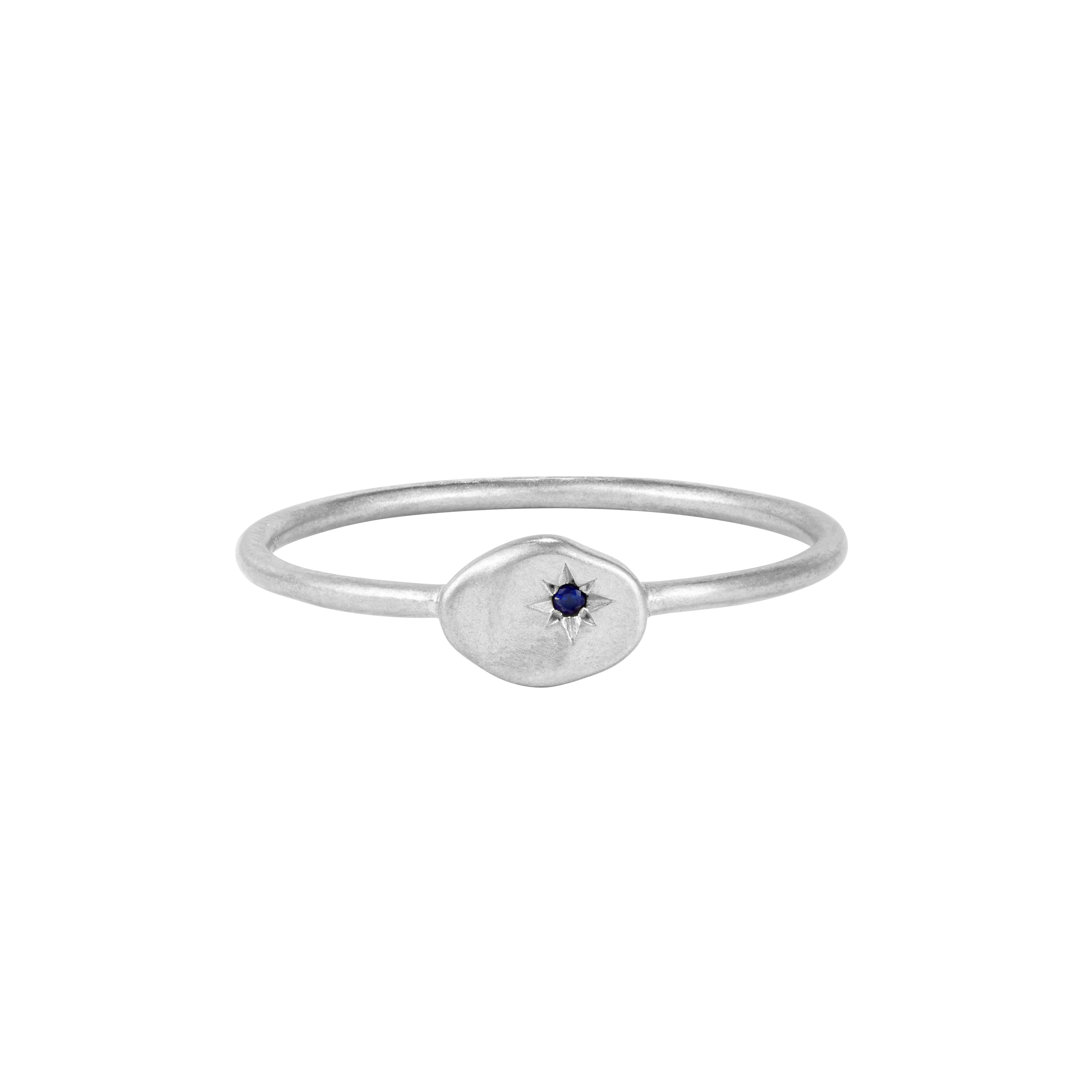 RION x Buddha Jewelry North Star Finger Ring with Blue Sapphire - Image 2